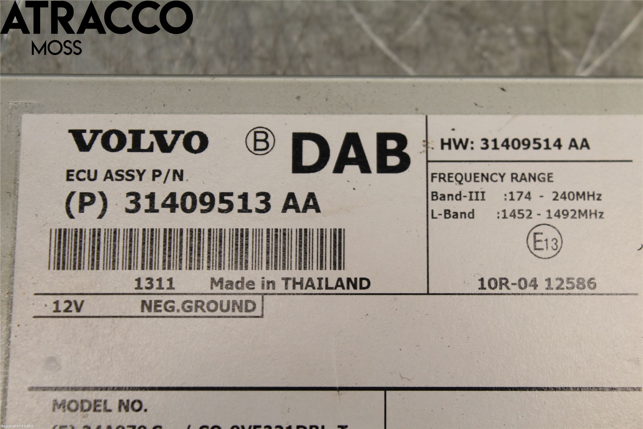 Volvo V60 14-18 Radio Övrigt