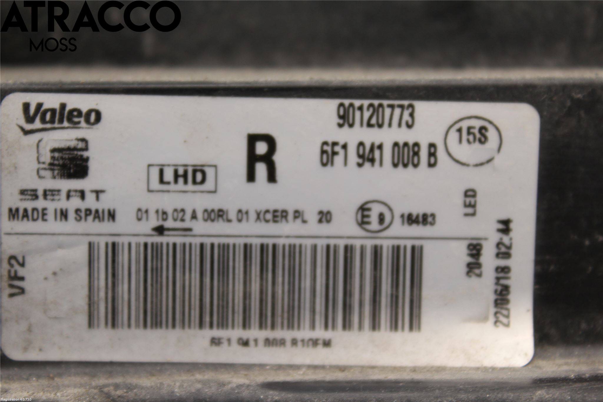 Seat IBIZA V 17-20 Strålkastare Höger