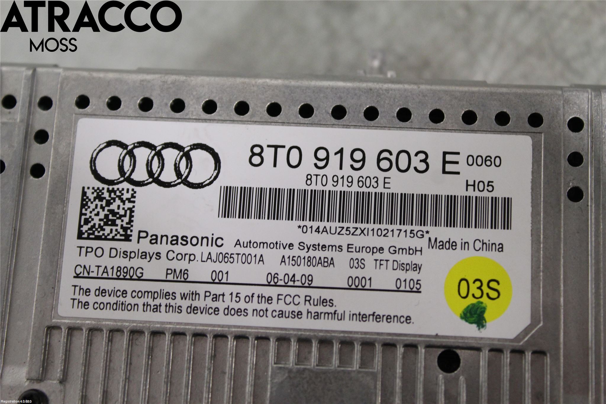 Audi A4/S4 08-11 Multifunktionsdisplay