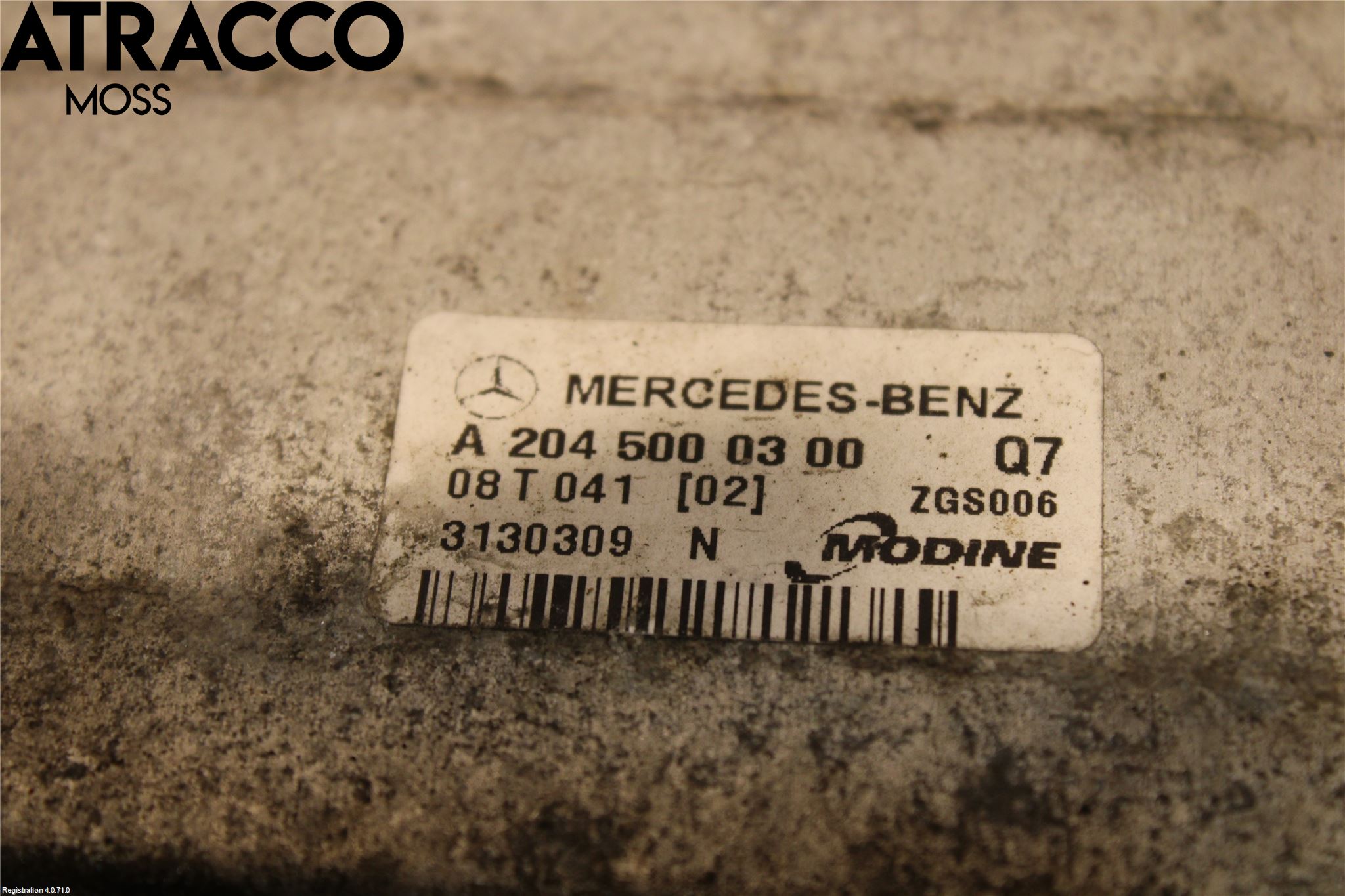 Mercedes-Benz MB C-KLASS (W204) 07-15 Laddluft-Intercooler Kyl