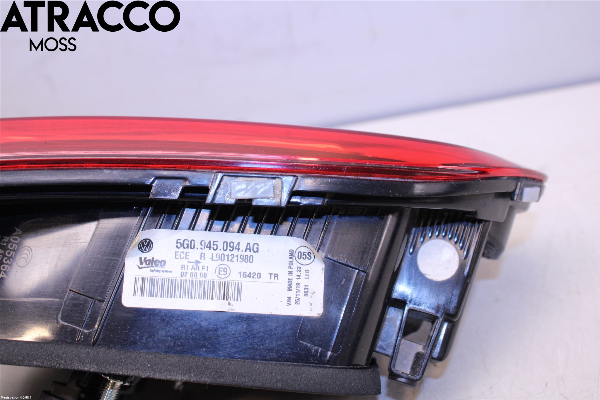 Volkswagen VW GOLF / E-GOLF VII 13-20 Bakljus Lucka Hö
