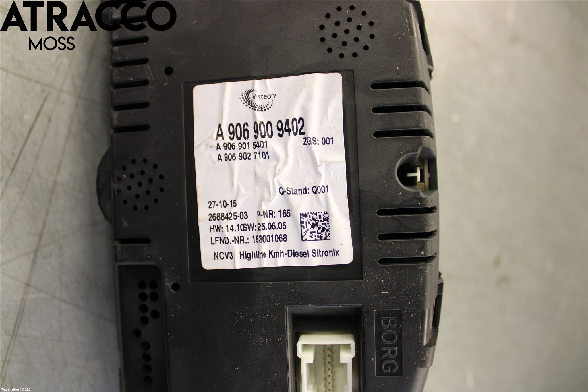 Mercedes-Benz MB SPRINTER (W906) 06-18 Instrument Komb