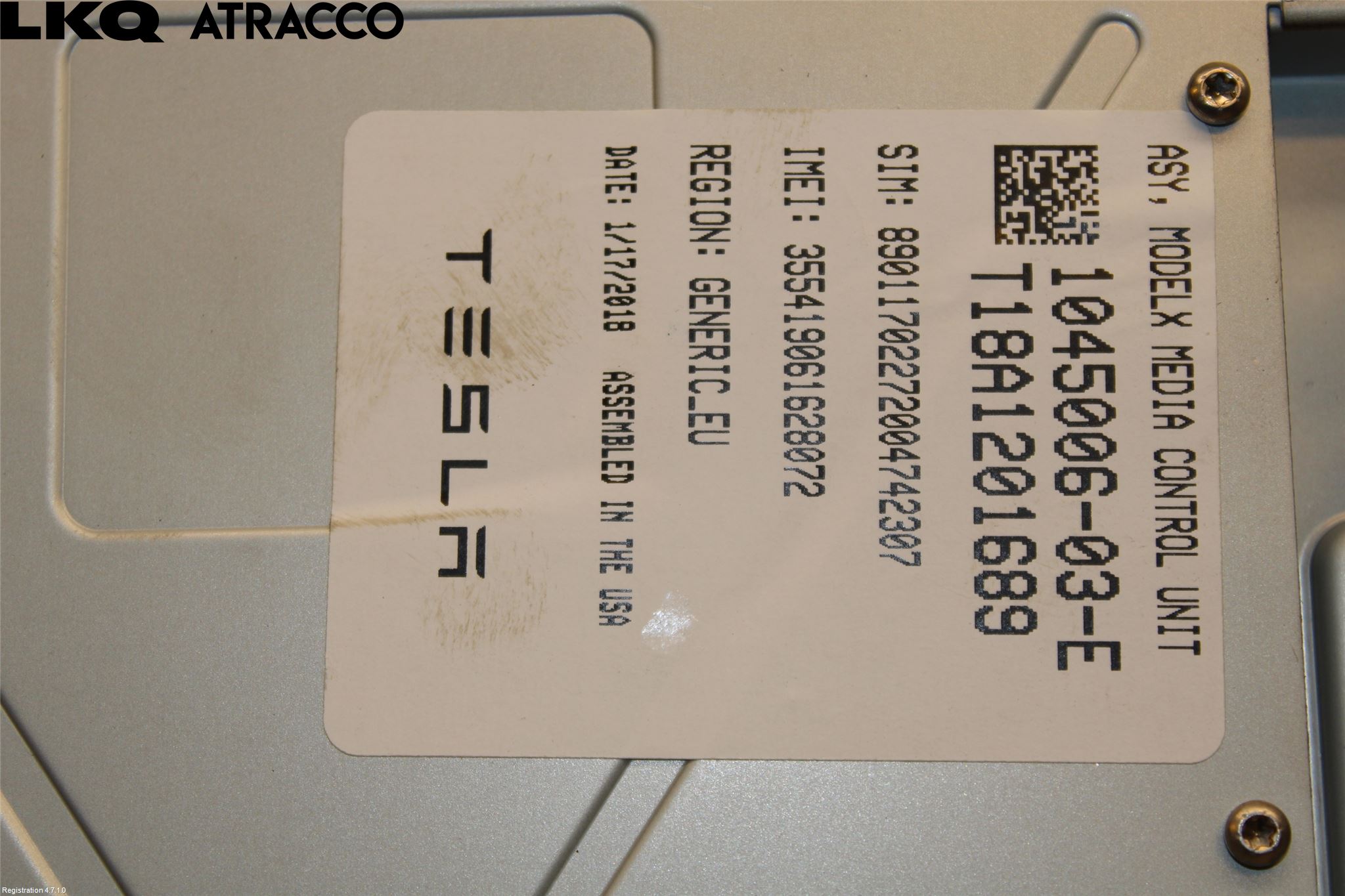 Tesla MODEL X 16- Multifunktionsdisplay