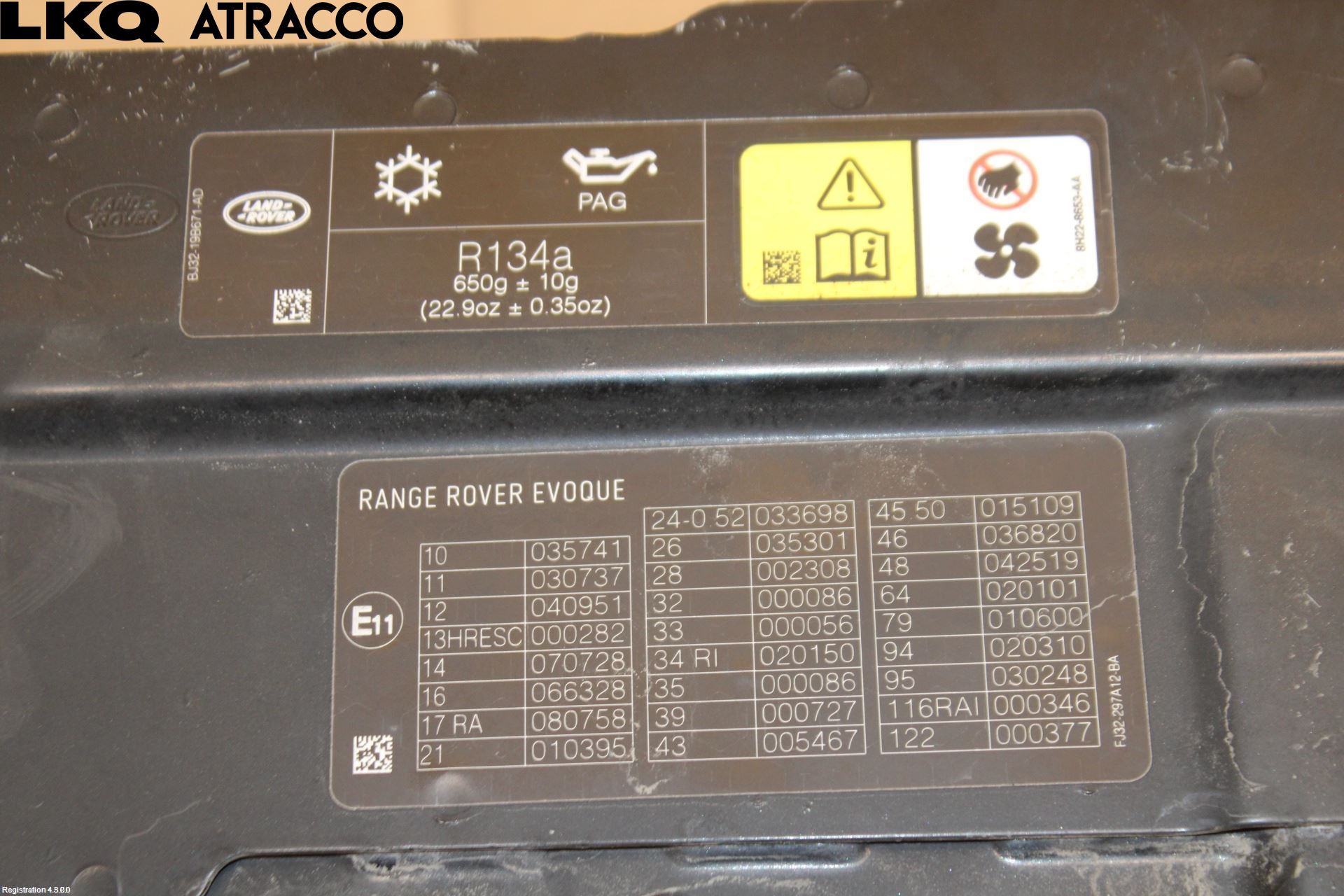 Landrover LAND ROVER RANGE ROVER EVOQUE (L538) 11-18 Frontplåt