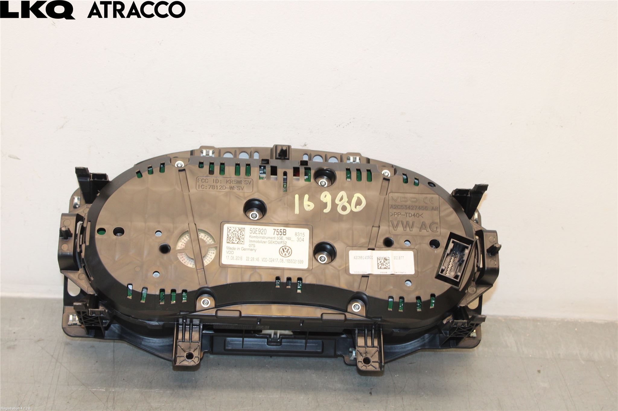 Volkswagen VW GOLF / E-GOLF VII 13-20 Instrument Komb
