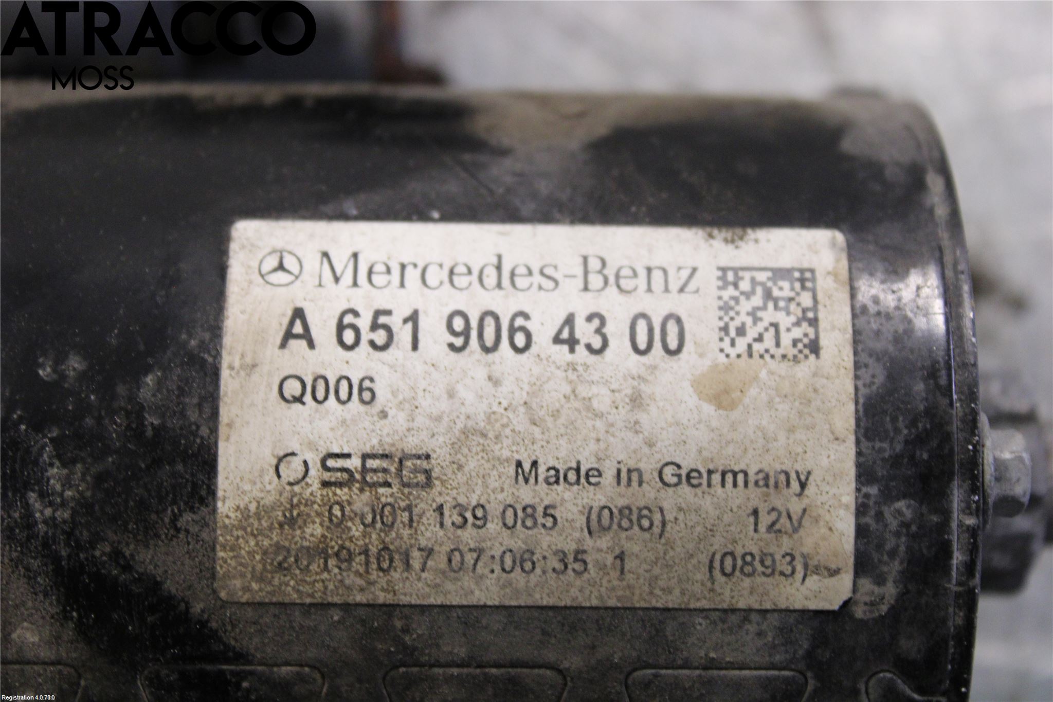 Mercedes-Benz MB VITO/V-KLASS (W640,W447,W448) 14- Startmotor Diesel