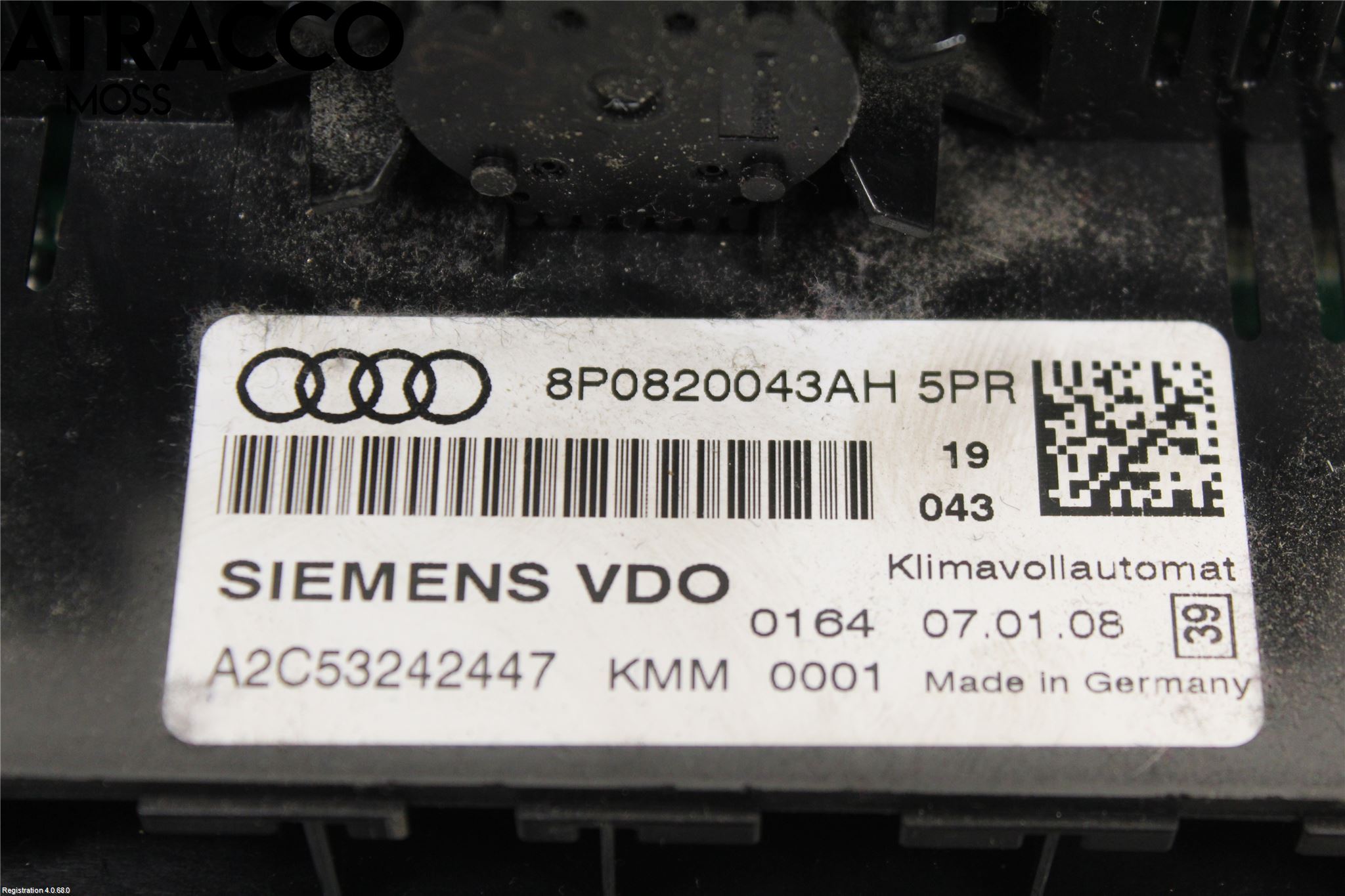 Audi A3/S3 05-13 Ac Styrenhet Ac Manöveren