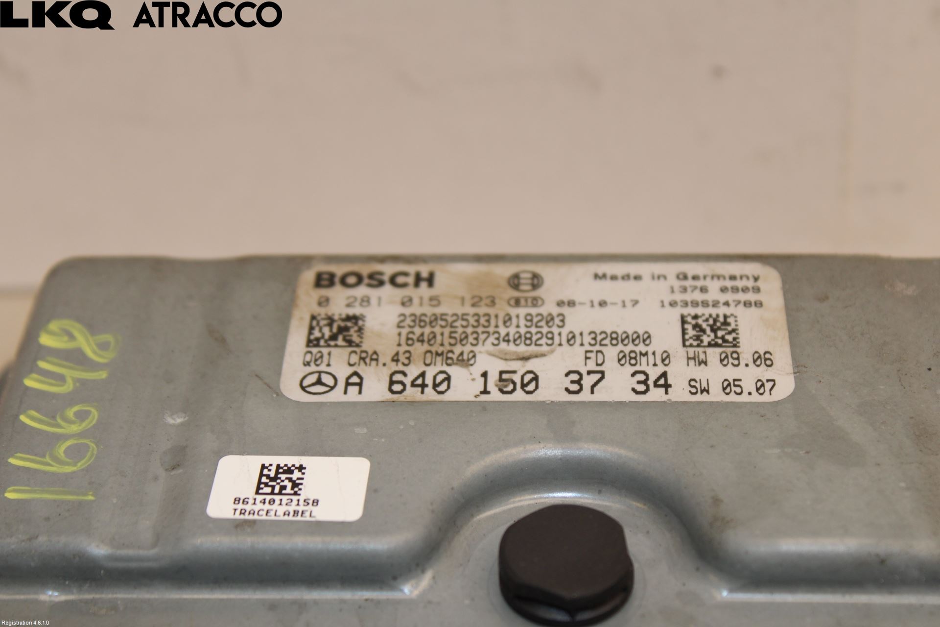 Mercedes-Benz MB B-KLASS (W245) 05-12 Styrenhet Insprut Bensin
