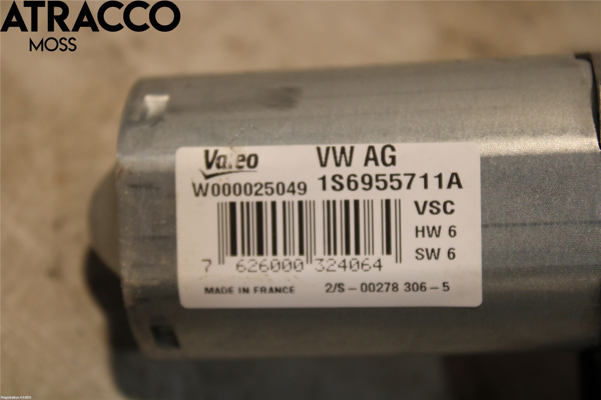Volkswagen VW UP! / E-UP! Torkarmotor Baklucka