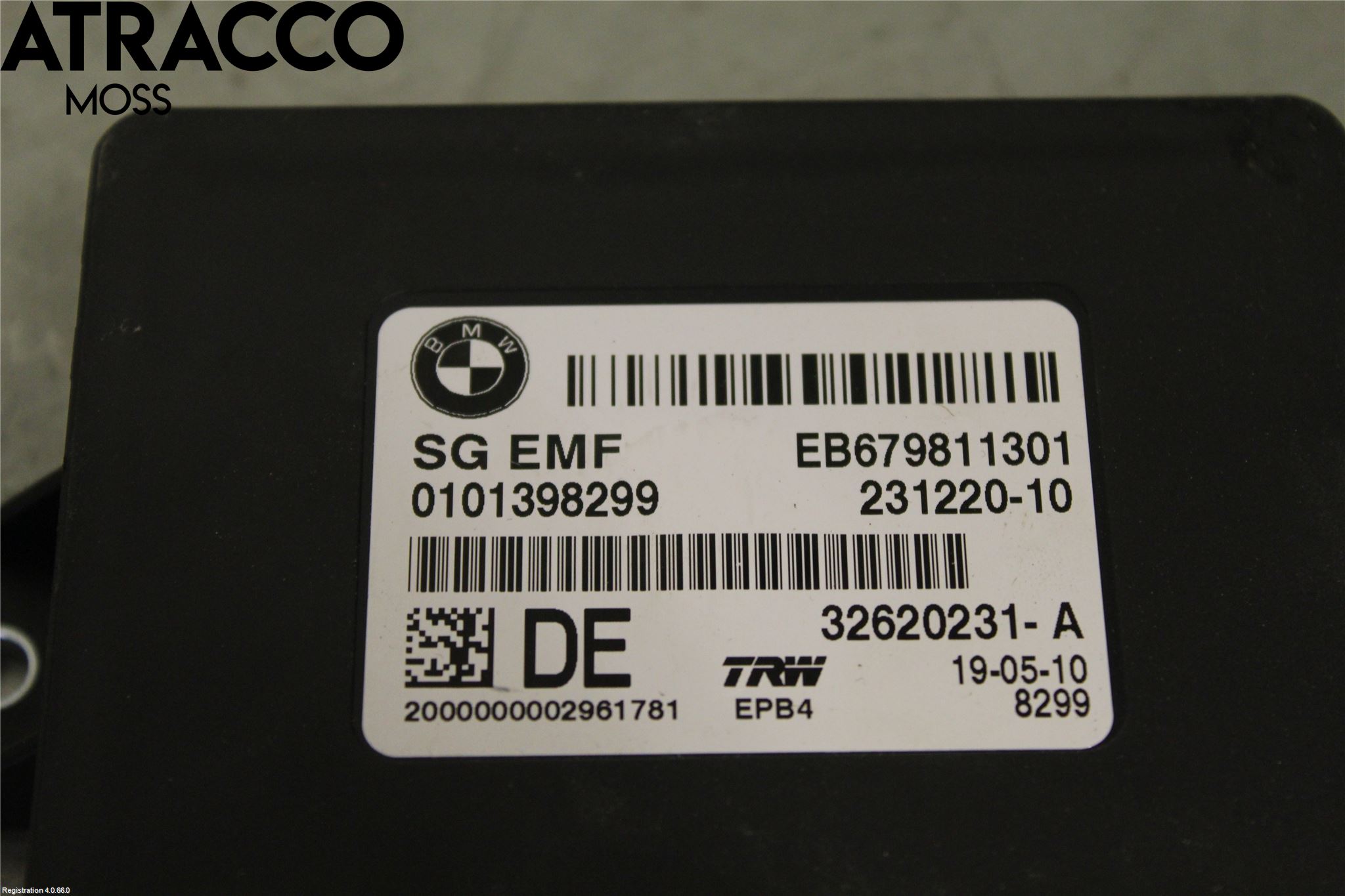 BMW 5 F10/F11/F18 09-17 Styrenhet Parkbroms Epb