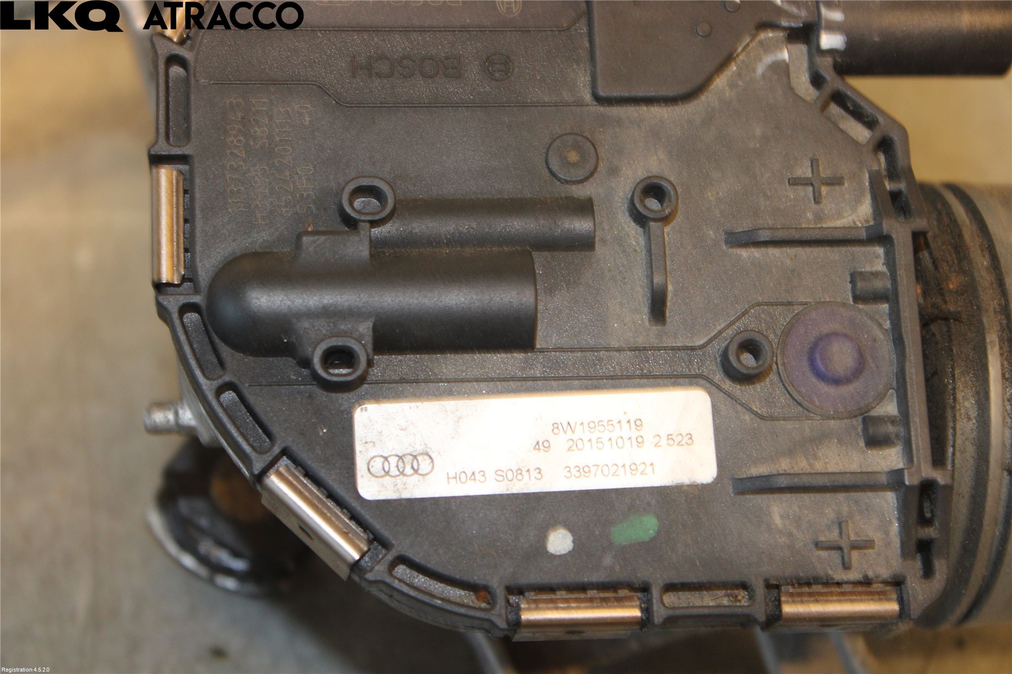 Audi A4/S4 B9 16-19 Torkarmotor Vindruta