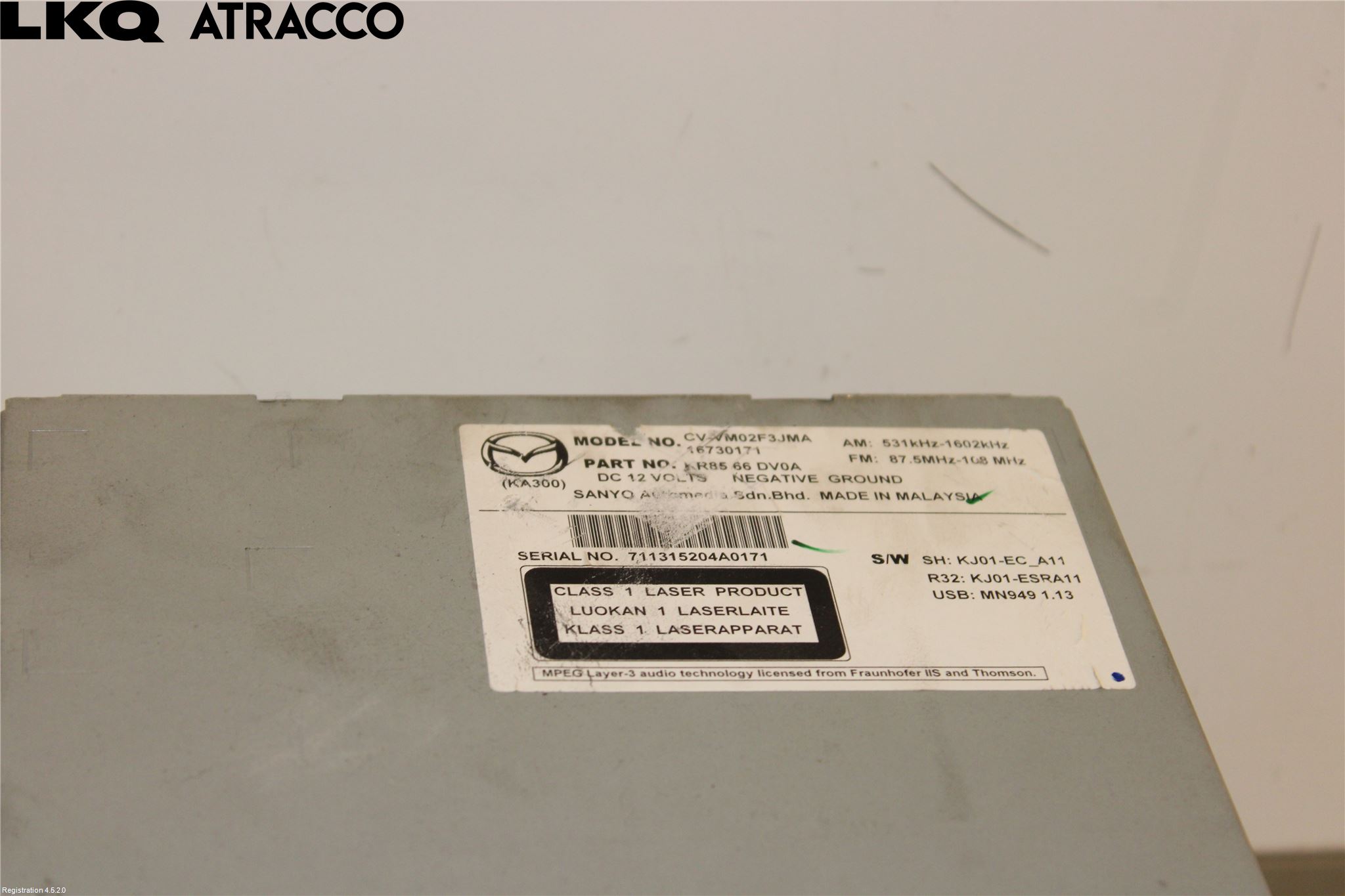 Mazda CX-5 12-17 Cd Radio - Multimediapanel