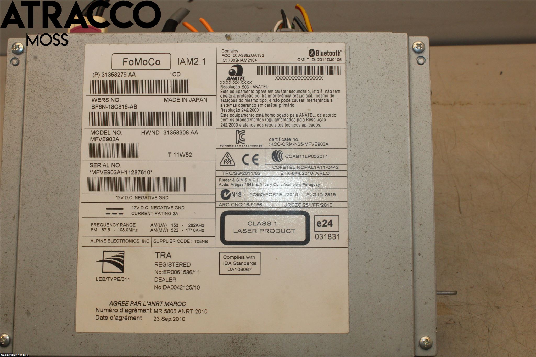 Volvo XC60 09-13 Radio