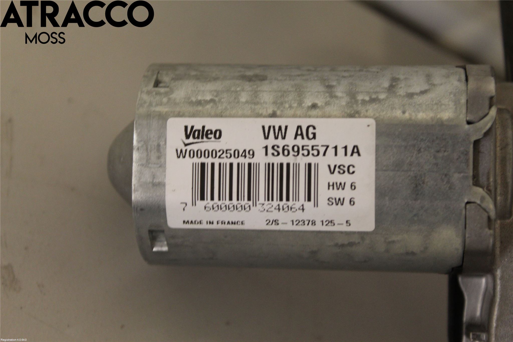 Volkswagen VW UP! / E-UP! Torkarmotor Baklucka