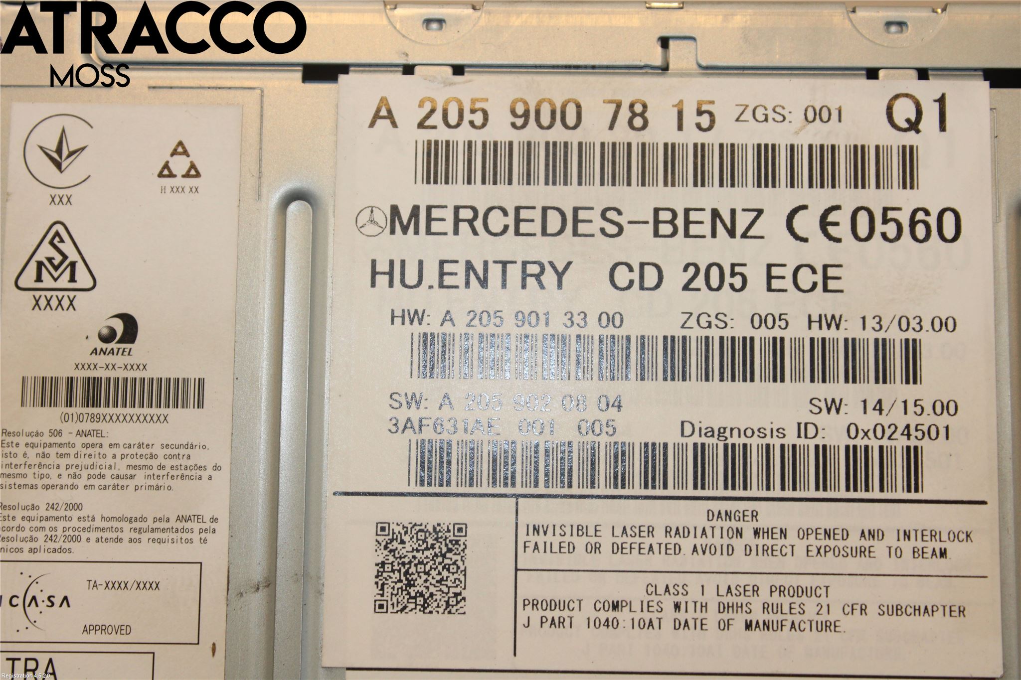 Mercedes-Benz MB C-KLASS (W205) 14-21 Cd Radio - Multimediapanel