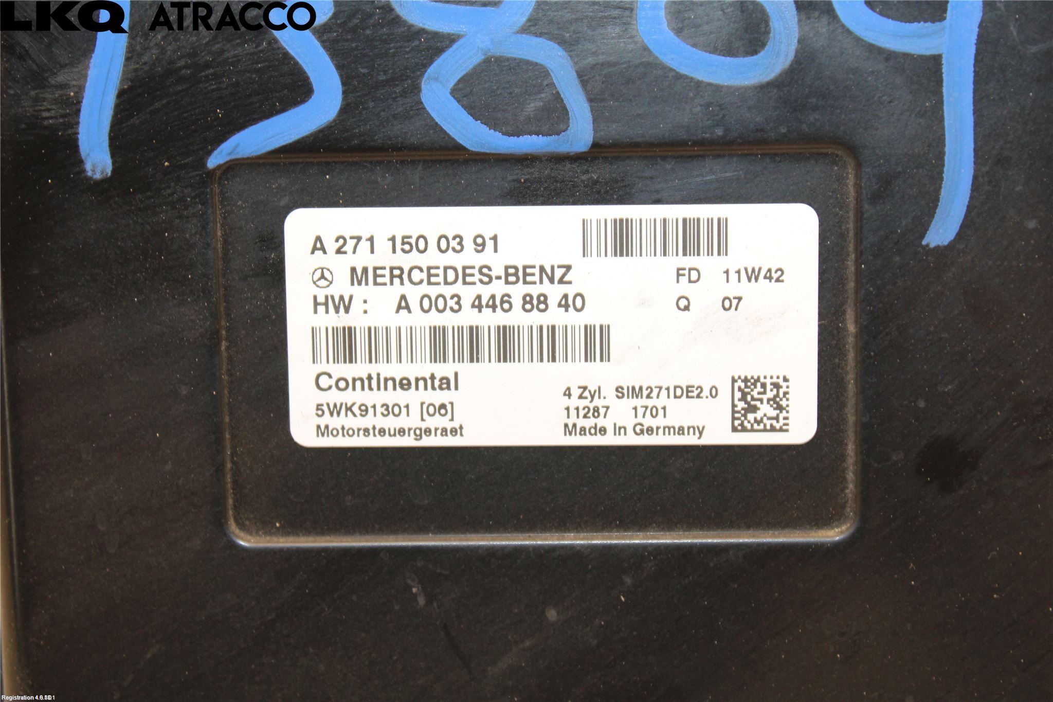 Mercedes-Benz MB C-KLASS (W204) 07-15 Styrenhet Insprut Bensin