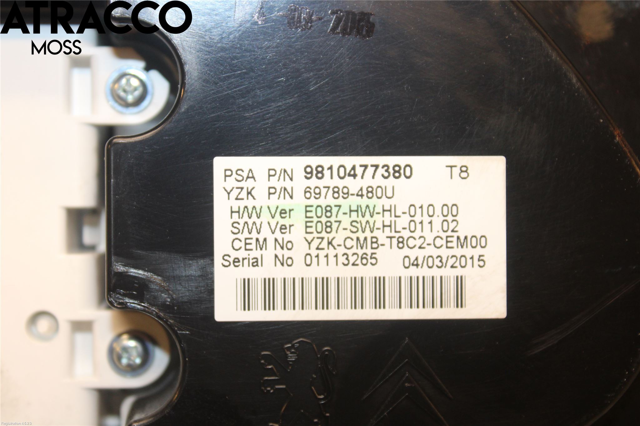 Peugeot 3008 09-16 Instrument Komb
