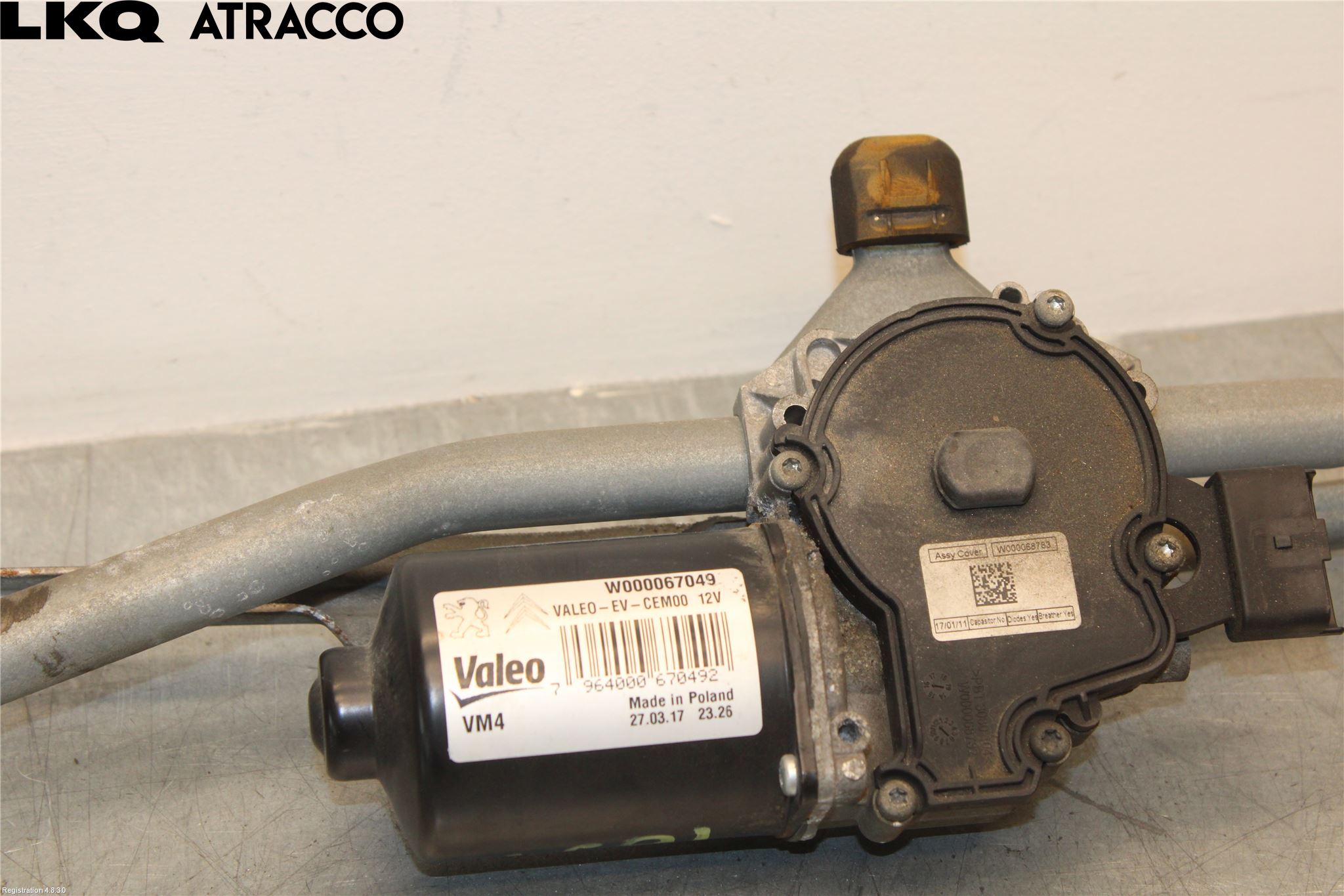 Toyota PROACE II 16- Torkarmotor Vindruta