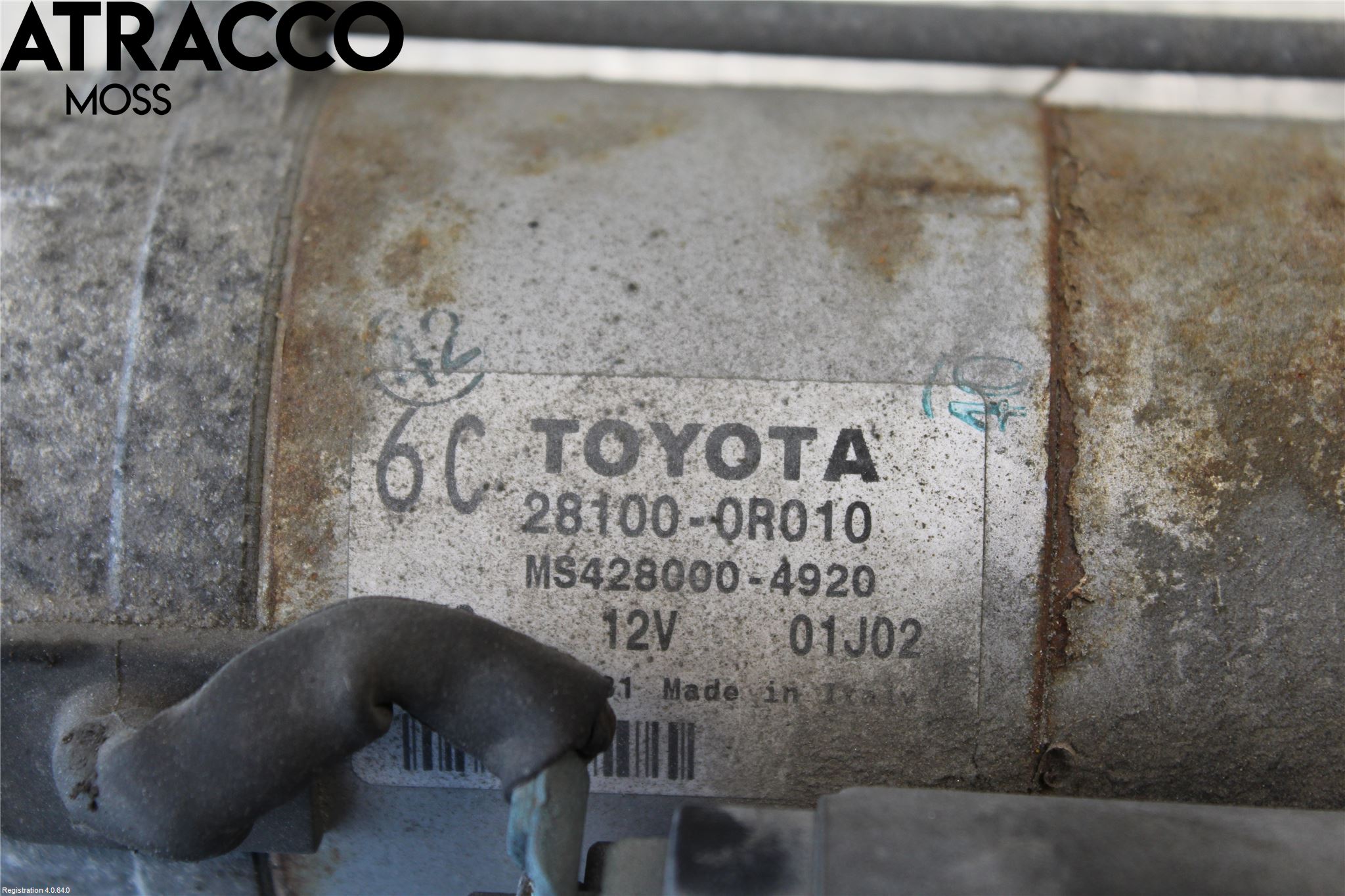 Toyota RAV 4 06-12 Startmotor Diesel