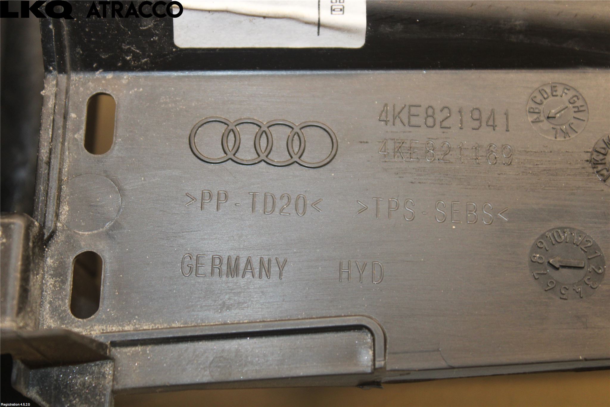 Audi E-TRON, S GE 19- Torpedplåt-Torpedplast