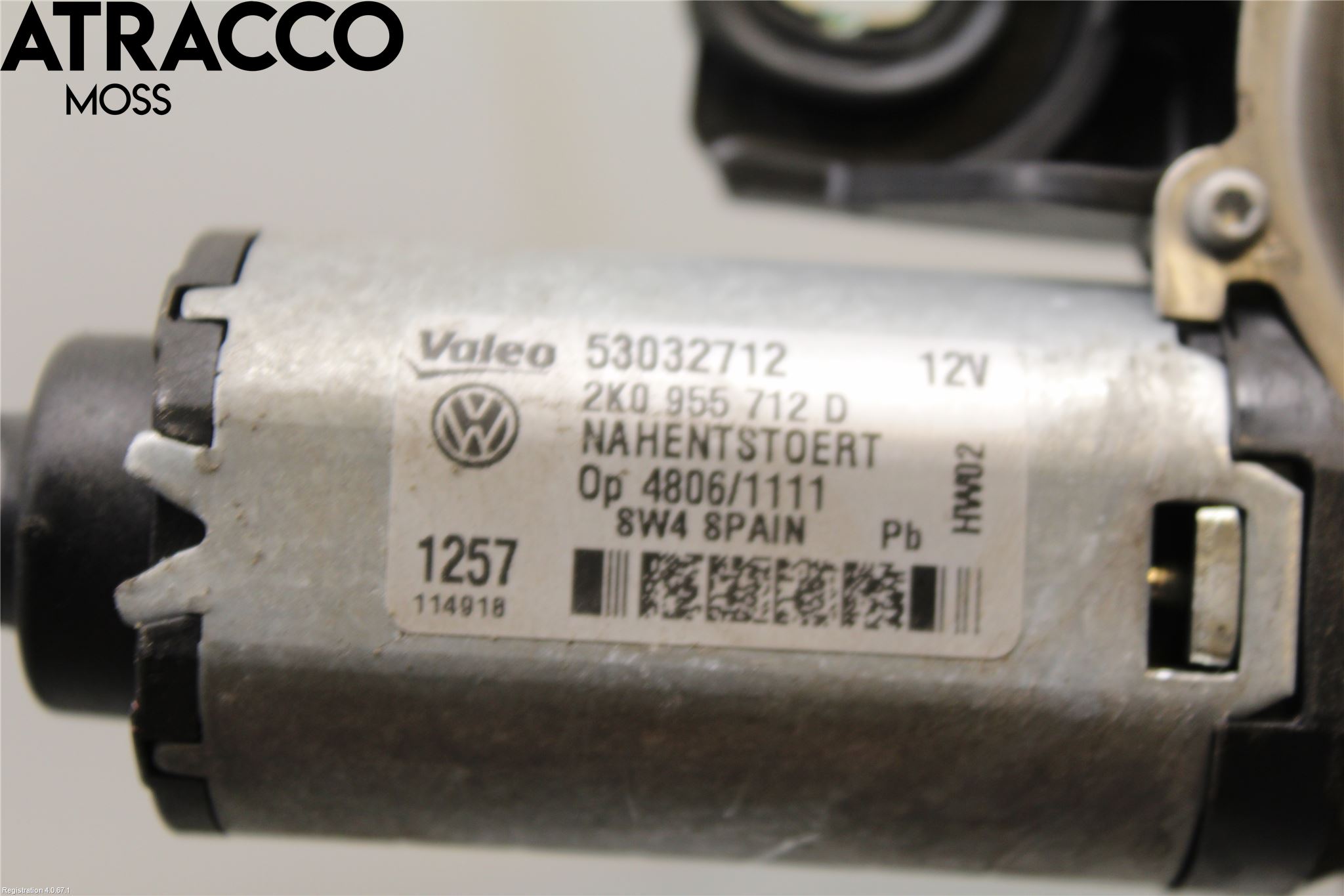 Volkswagen VW CADDY 16-20 Torkarmotor Baklucka