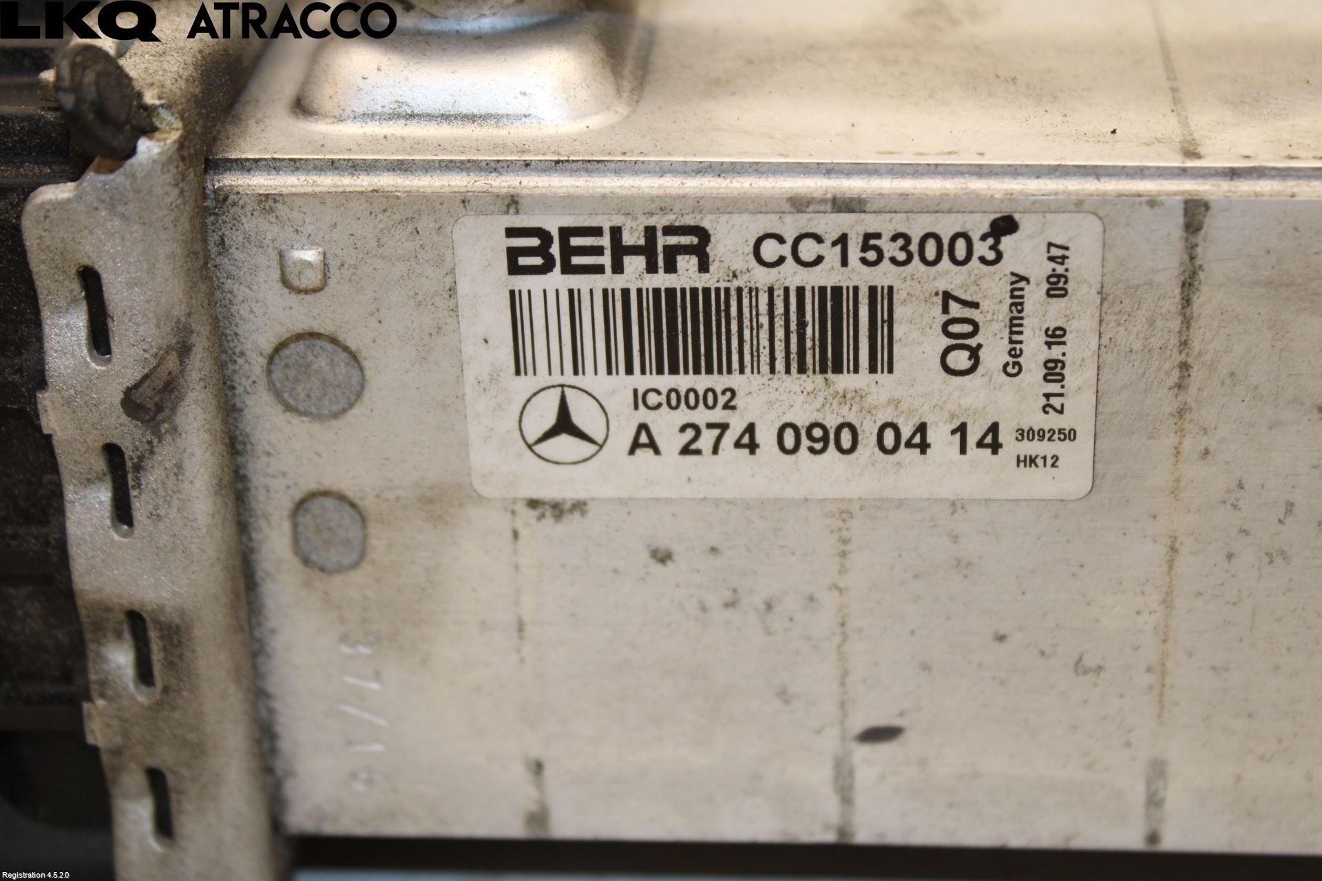 Mercedes-Benz MB GLC-KLASS (X253/C253) 15-22 Laddluft-Intercooler Kyl