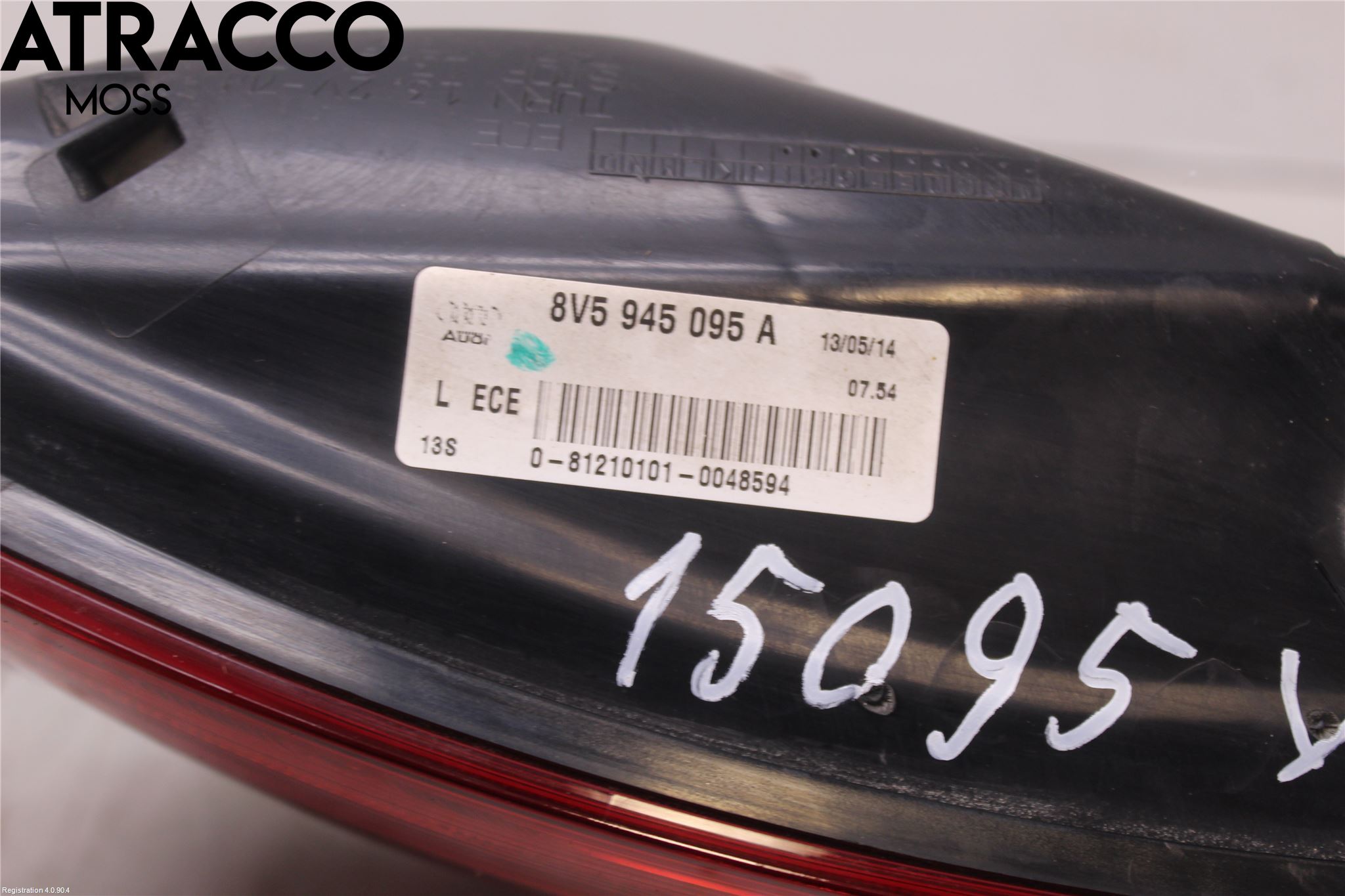 Audi A3/S3 05-13 Bakljus Vänster