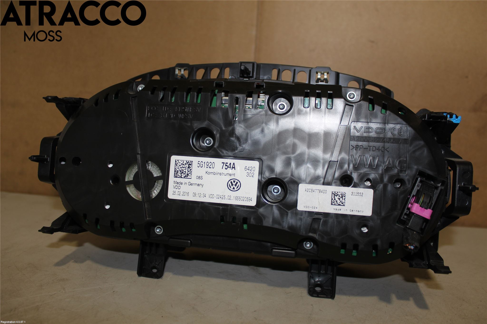 Volkswagen VW GOLF / E-GOLF VII 13-20 Instrument Komb