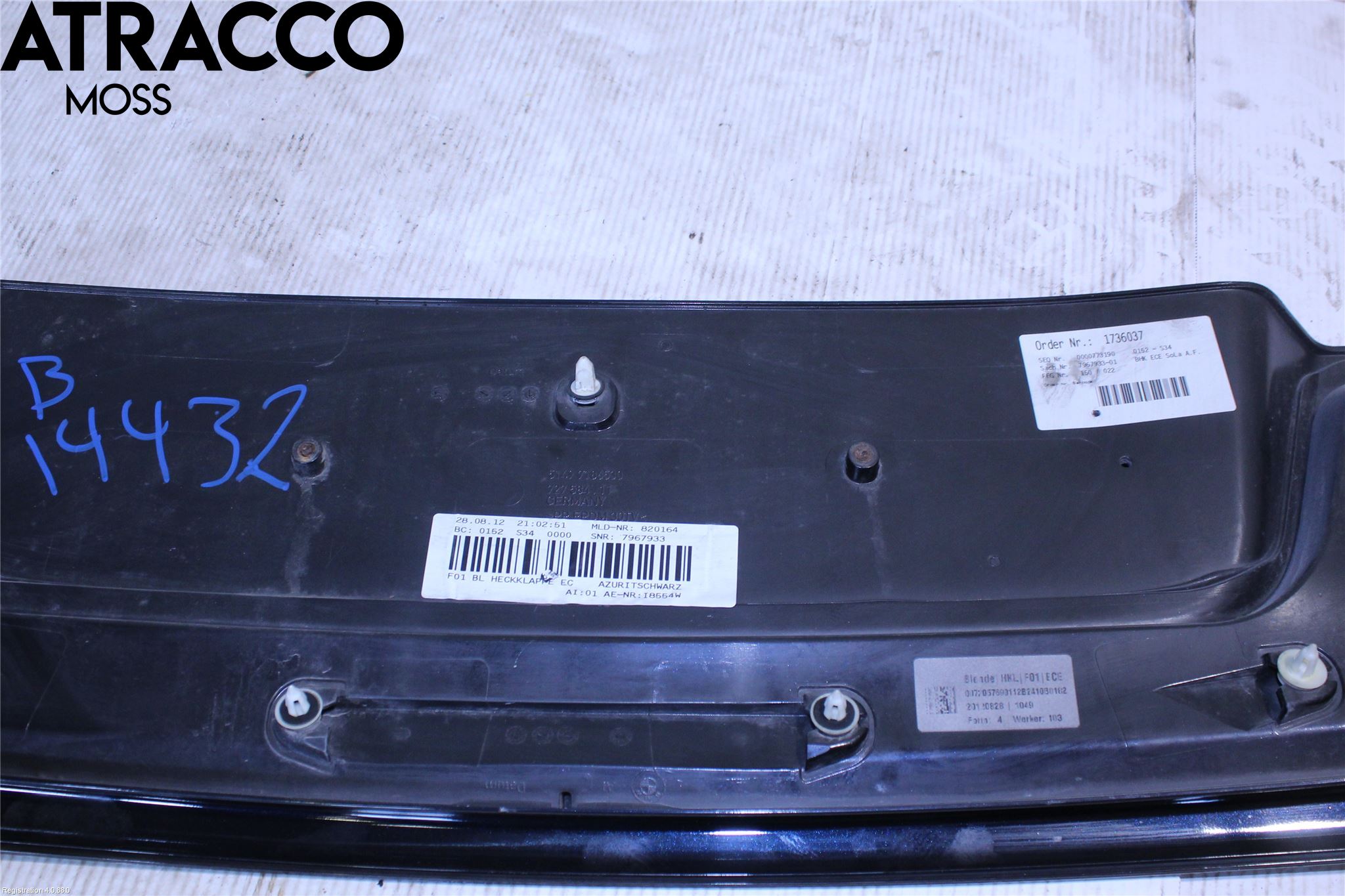 BMW 7 F01/02/03/04 09-15 Reflexramp-Dekorramp