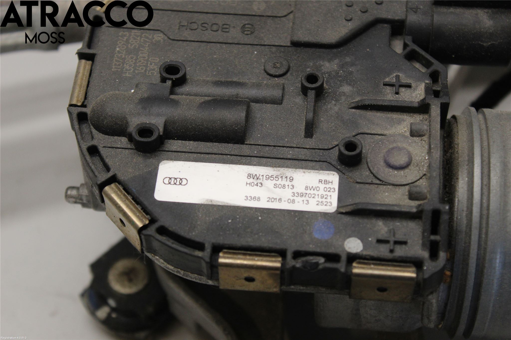 Audi A4/S4 B9 16-19 Torkarmotor Vindruta