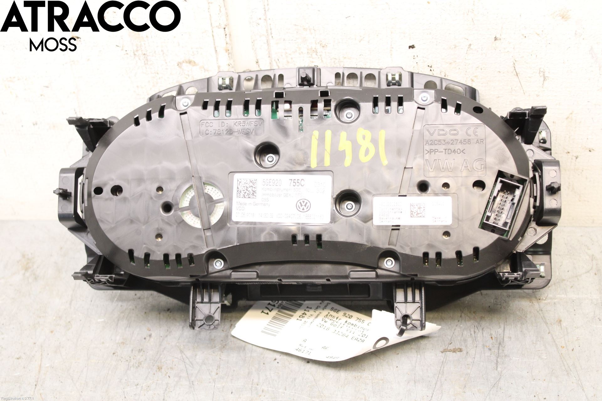 Volkswagen VW GOLF / E-GOLF VII 13-20 Instrument Komb