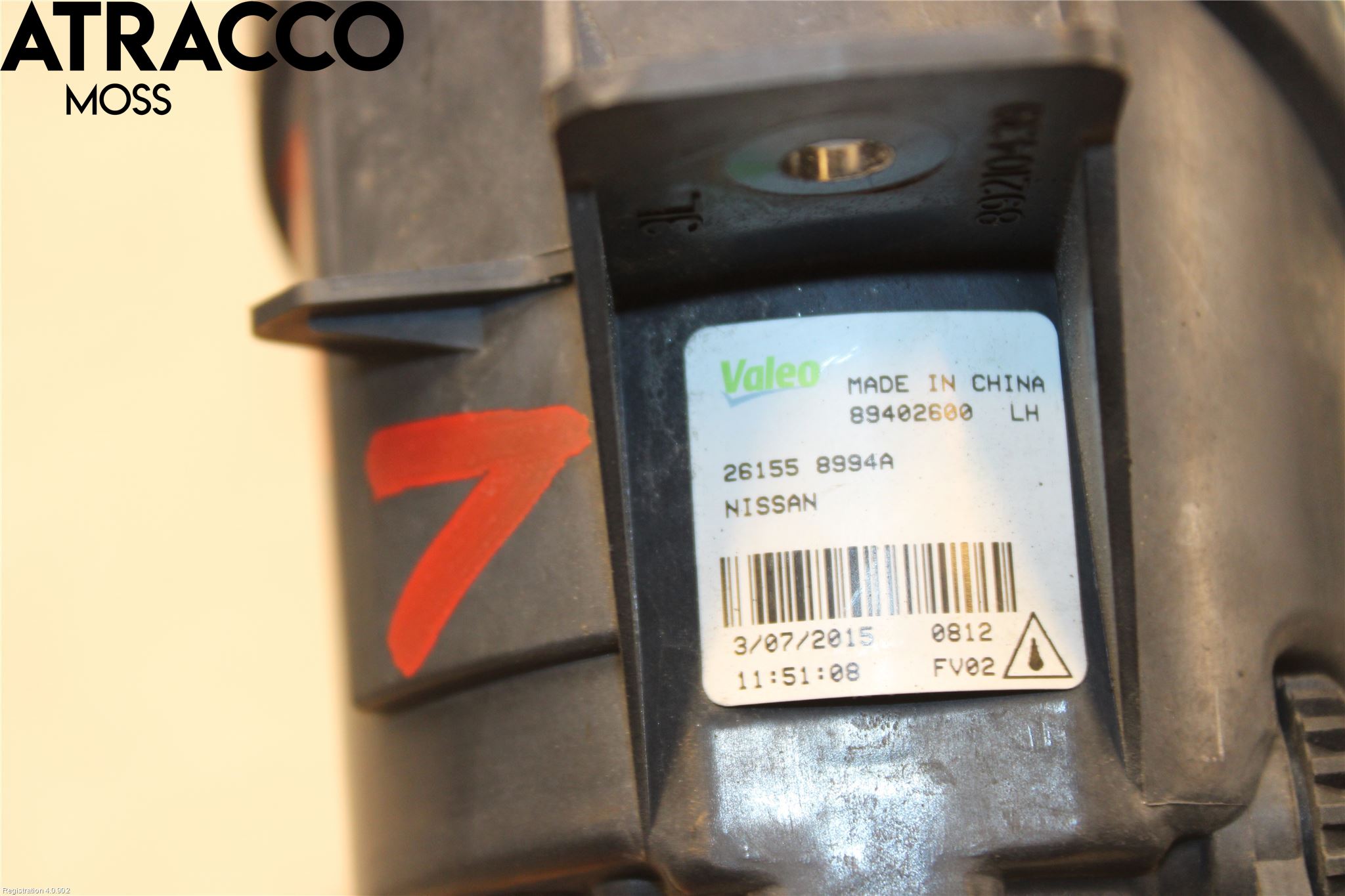 Nissan X-TRAIL 14-21 Dimljus-Varselljus Fram