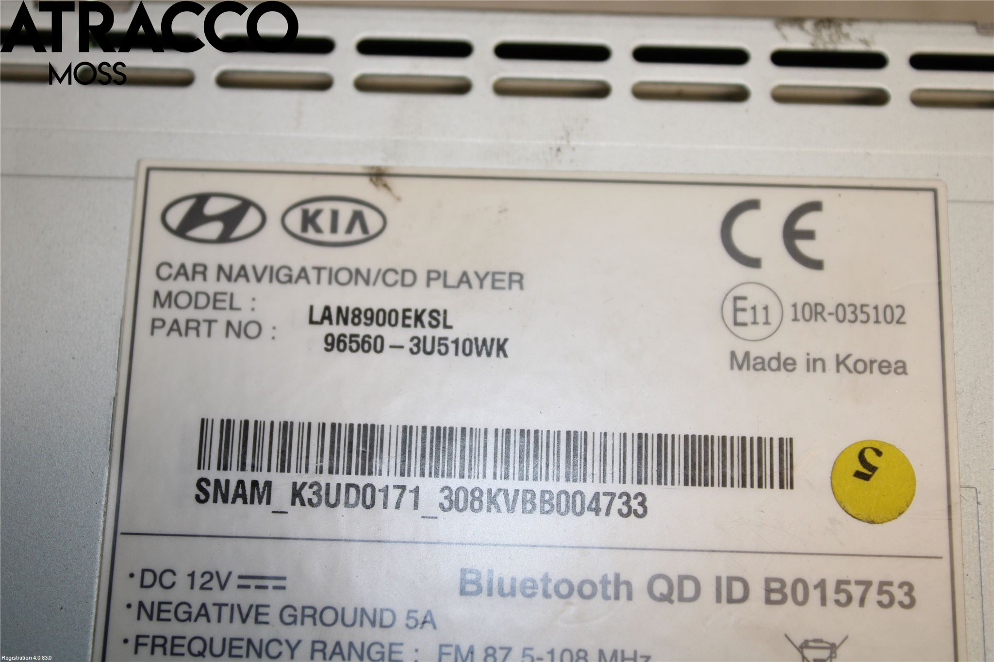 Kia SPORTAGE (SL) 11-15 Cd Radio - Multimediapanel