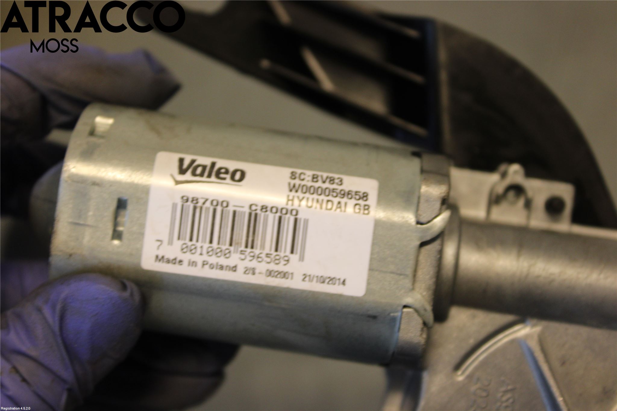 Hyundai i20 GB 15-20 Torkarmotor Baklucka