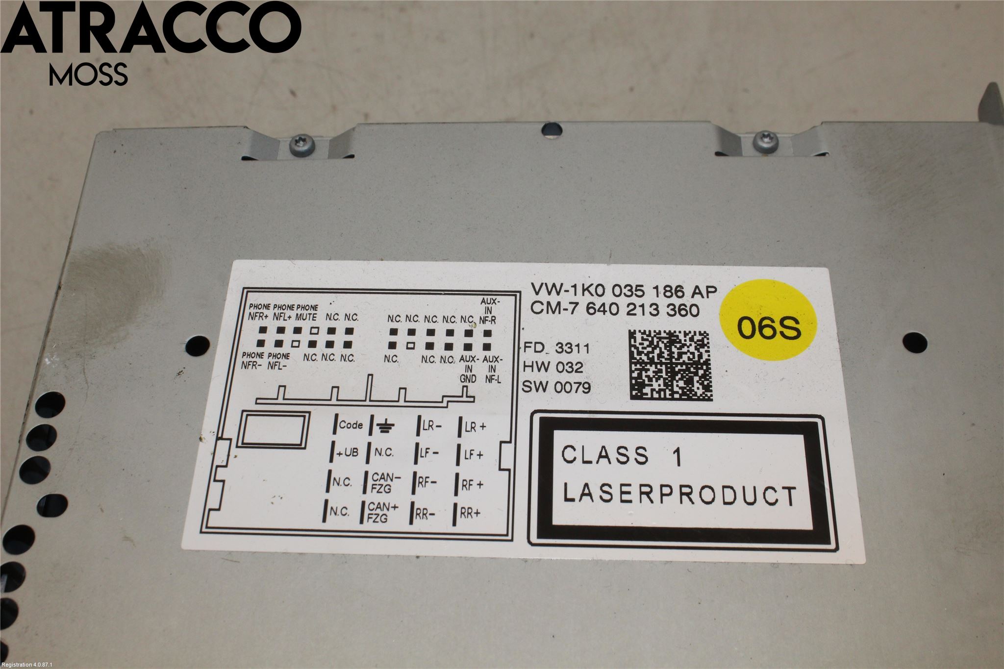 Volkswagen VW GOLF VI 09-13 Cd Radio - Multimediapanel