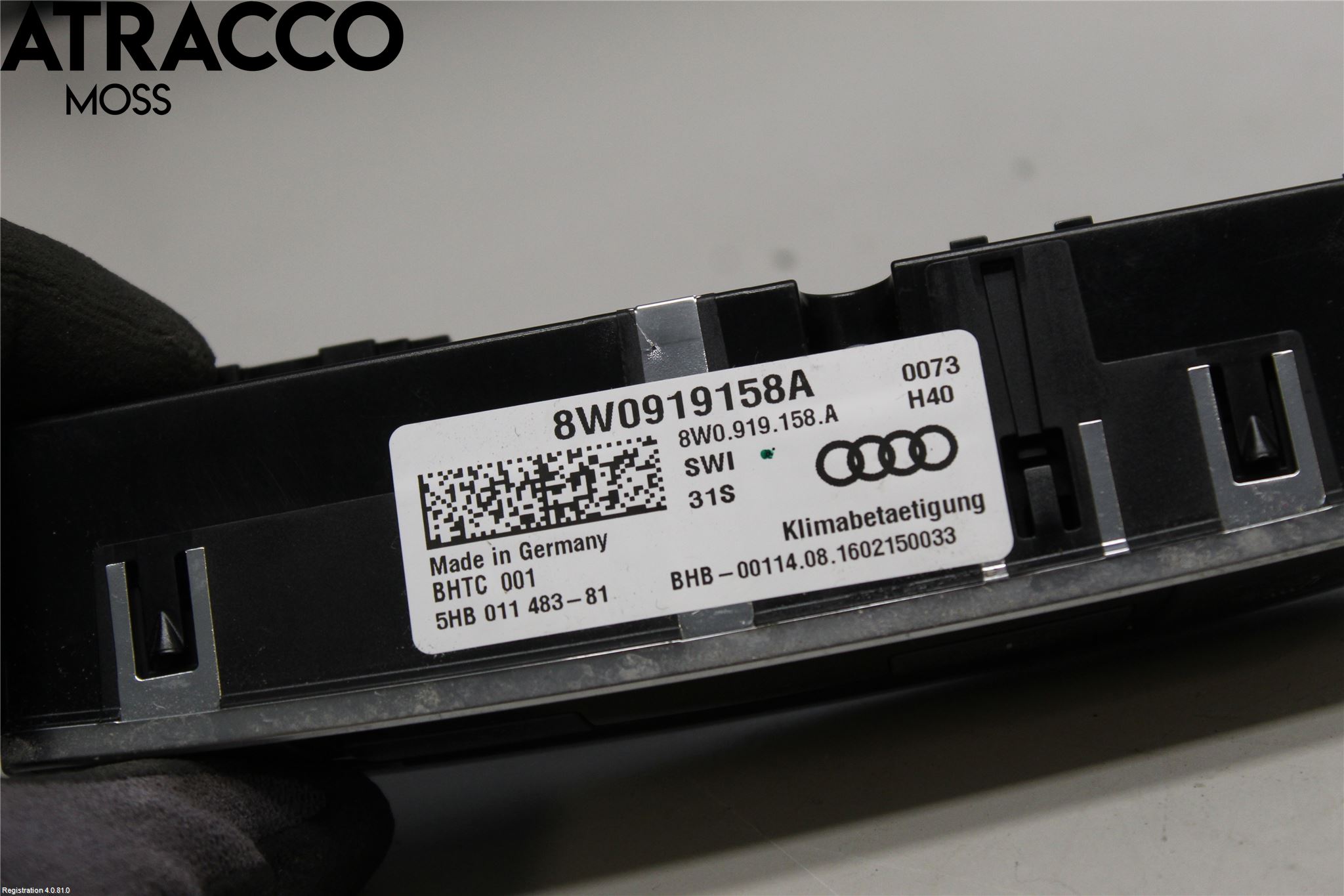Audi A4/S4 B9 16-19 Ac Styrenhet Ac Manöveren