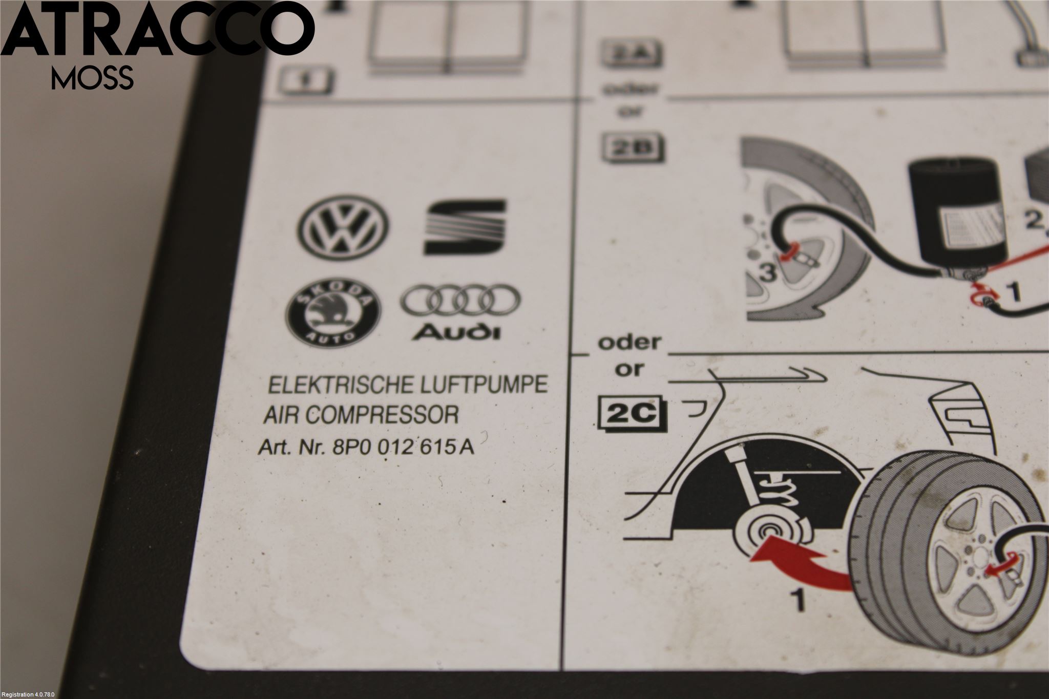 Audi A3/S3 8V 13-20 Kompressor Däck