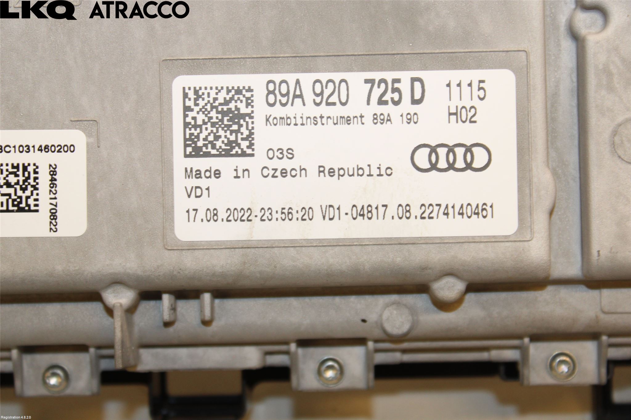 Audi Q4 E-TRON FZ 22- Instrument Komb