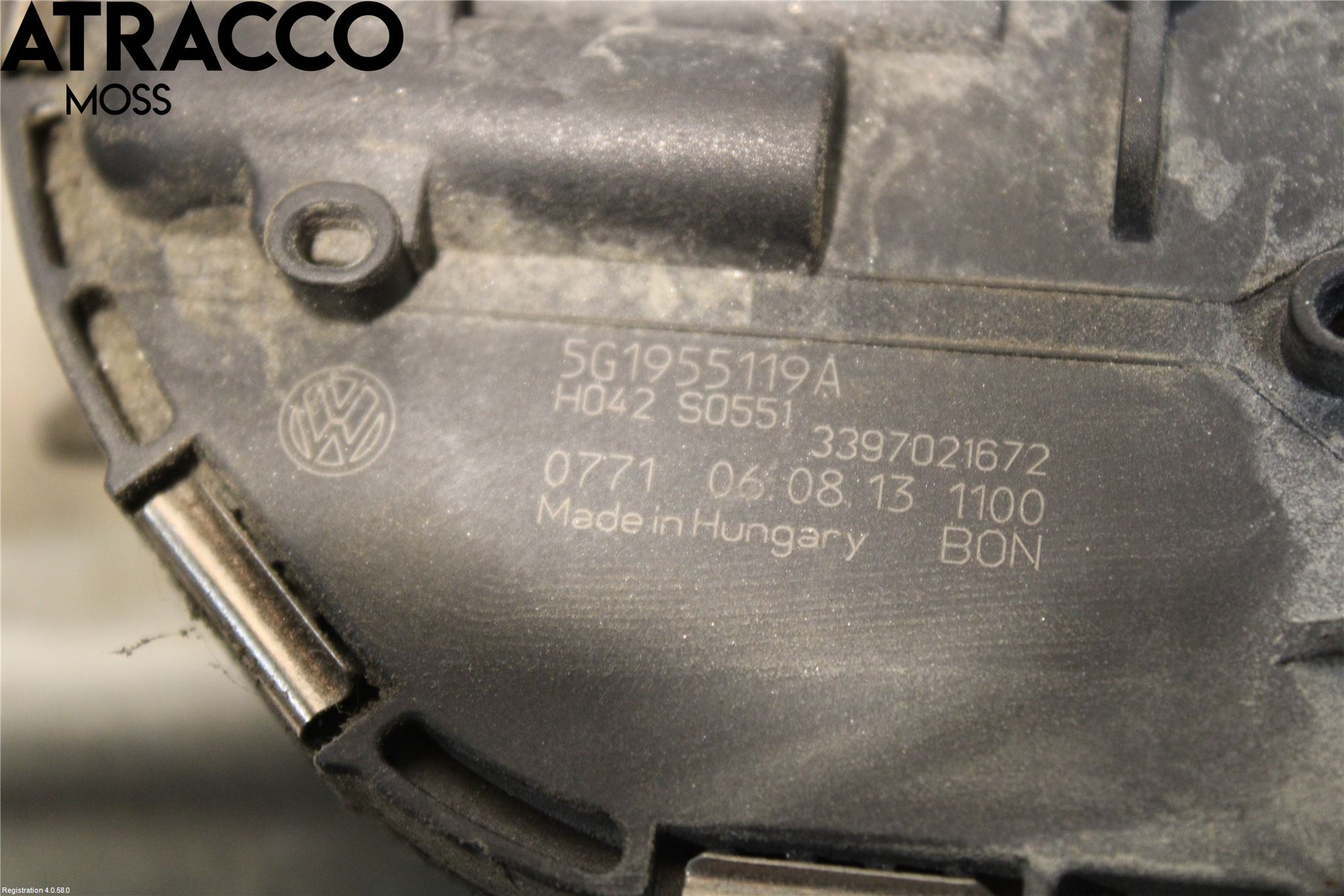 Volkswagen VW GOLF / E-GOLF VII 13-20 Torkarmotor Vindruta