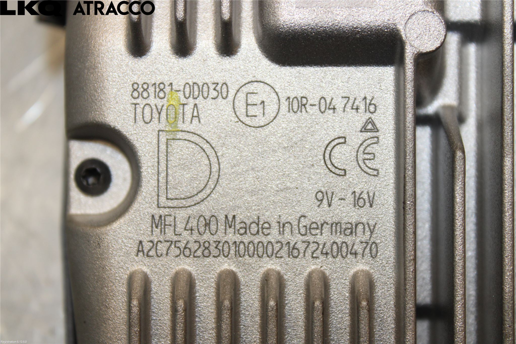 Toyota YARIS XP130 15-20 Parkeringshjälp Kamera