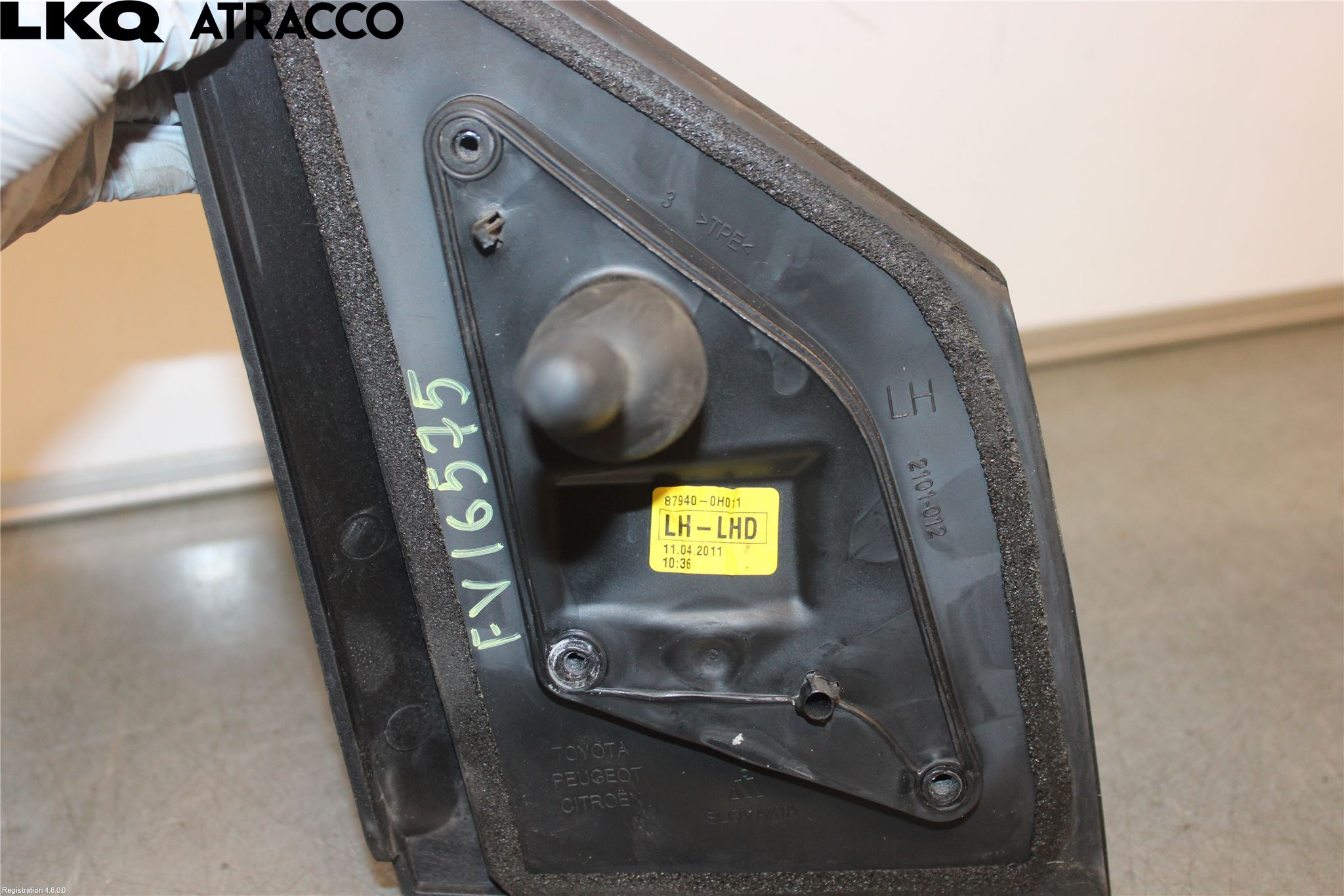 Toyota AYGO 06-14 Spegel Yttre El Vä