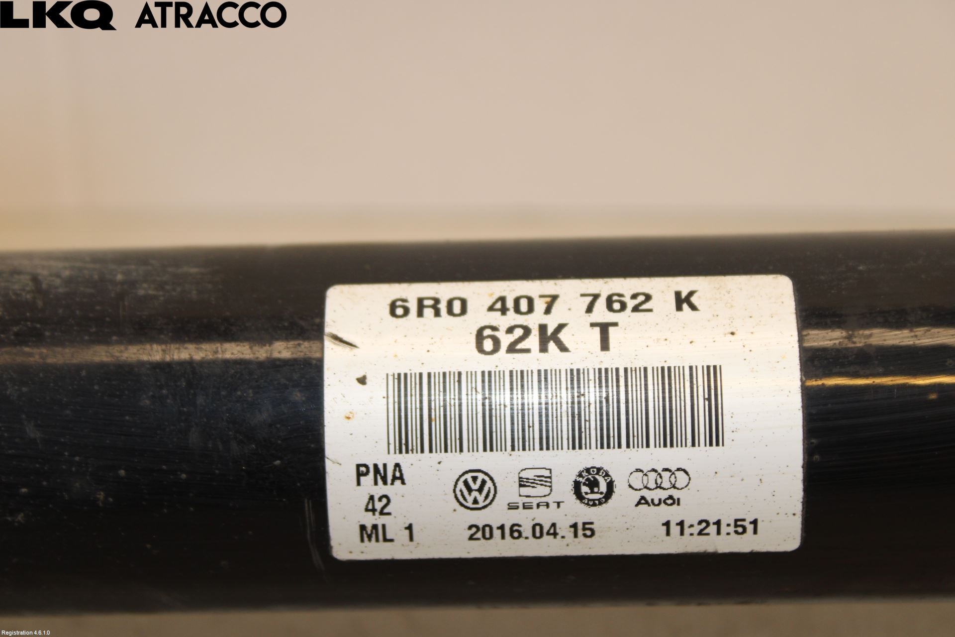 Volkswagen VW POLO 10-17 Drivaxel Fram Höger