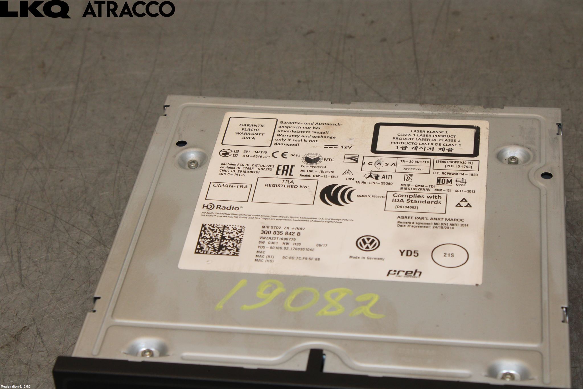 Volkswagen VW POLO 10-17 Cd Radio - Multimediapanel