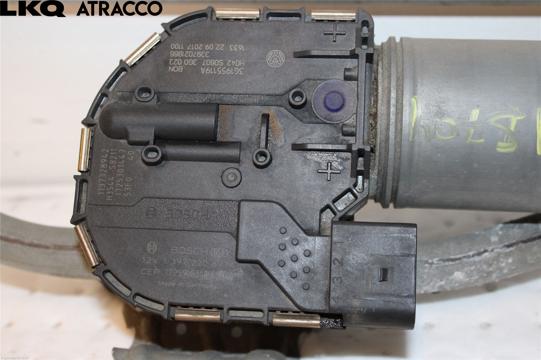 Volkswagen VW PASSAT 15-19 Torkarmotor Vindruta