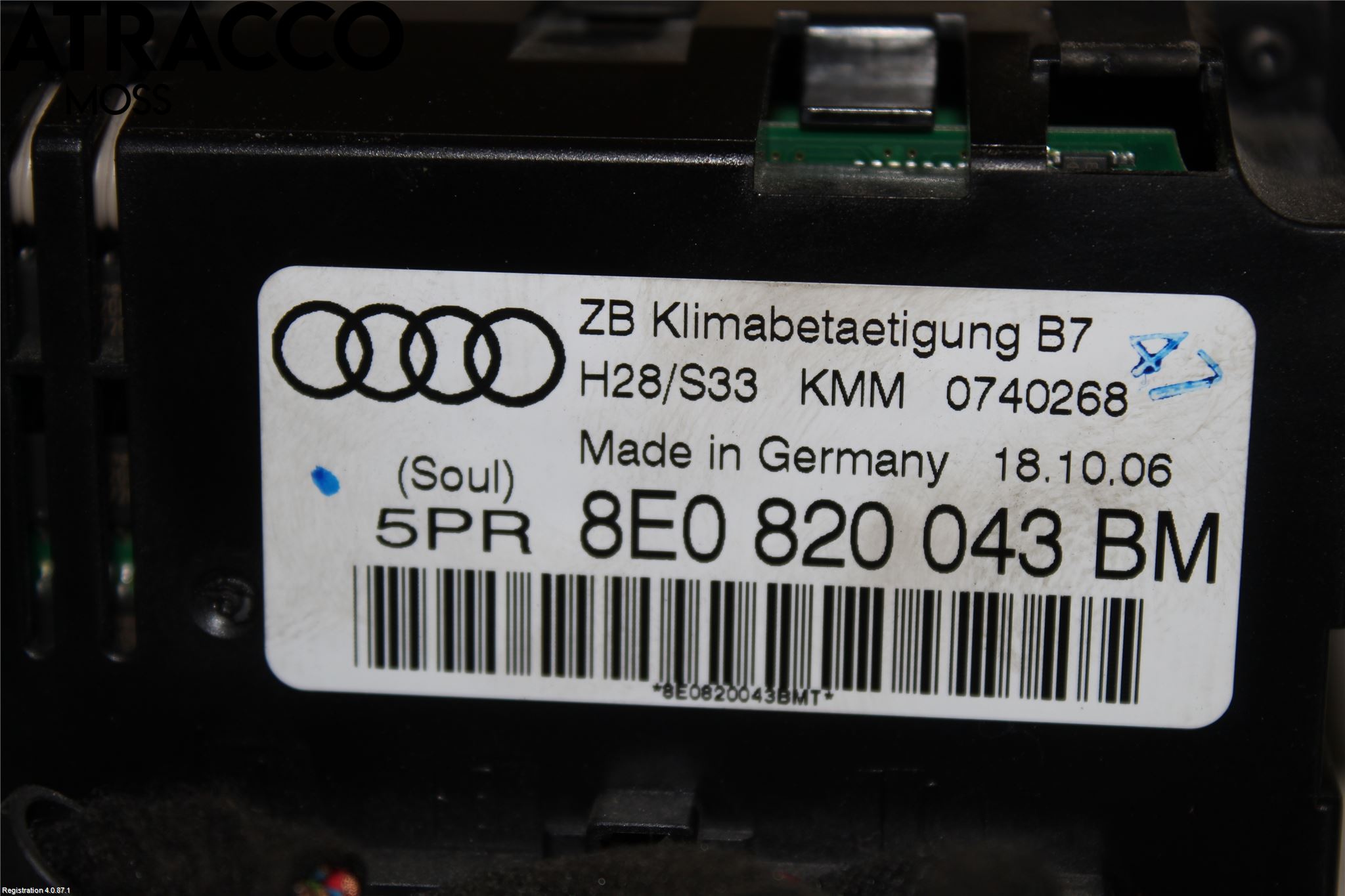 Audi A4/S4 05-07 Värmereglage