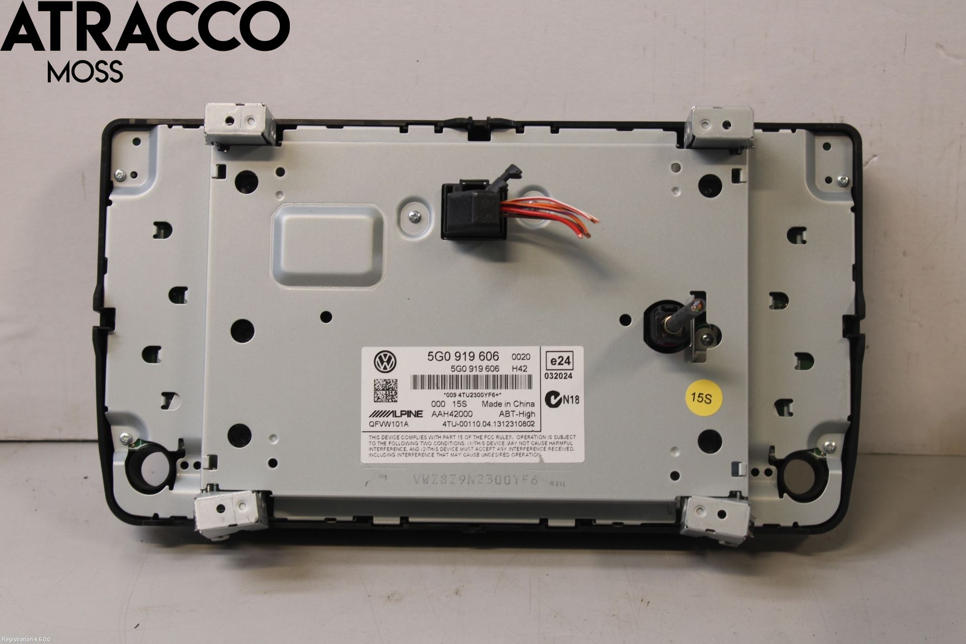 Volkswagen VW GOLF / E-GOLF VII 13-20 Multifunktionsdisplay
