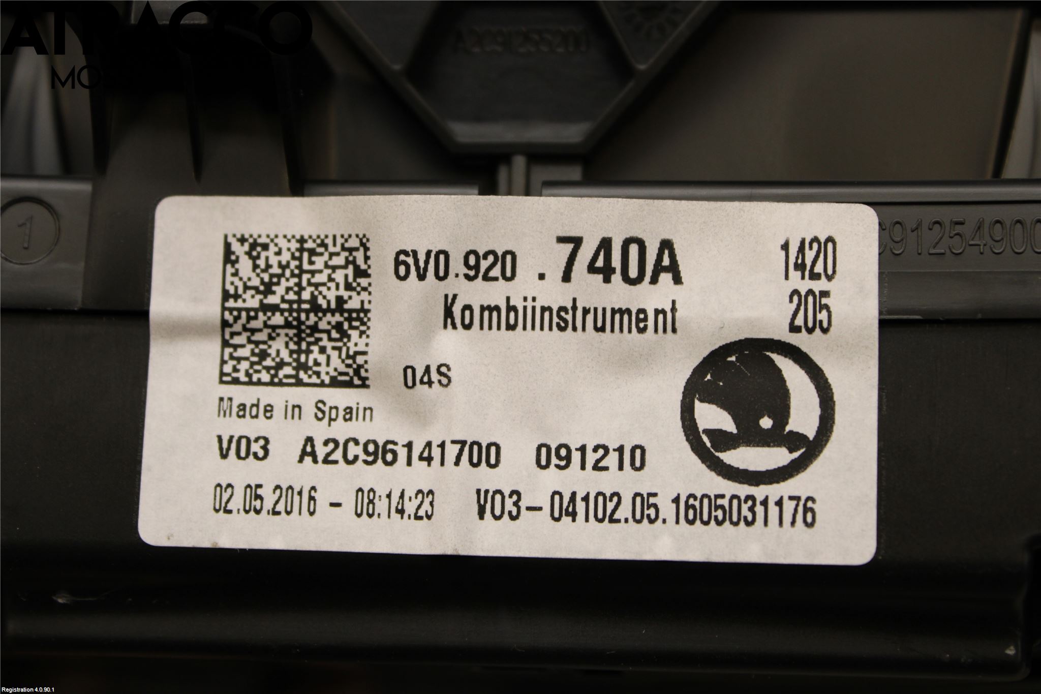 Skoda FABIA 15-21 Instrument Komb