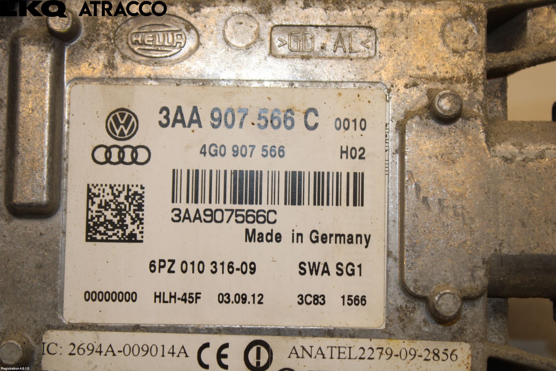 Volkswagen VW PASSAT 11-14 Styrenhet Parkeringshjälp