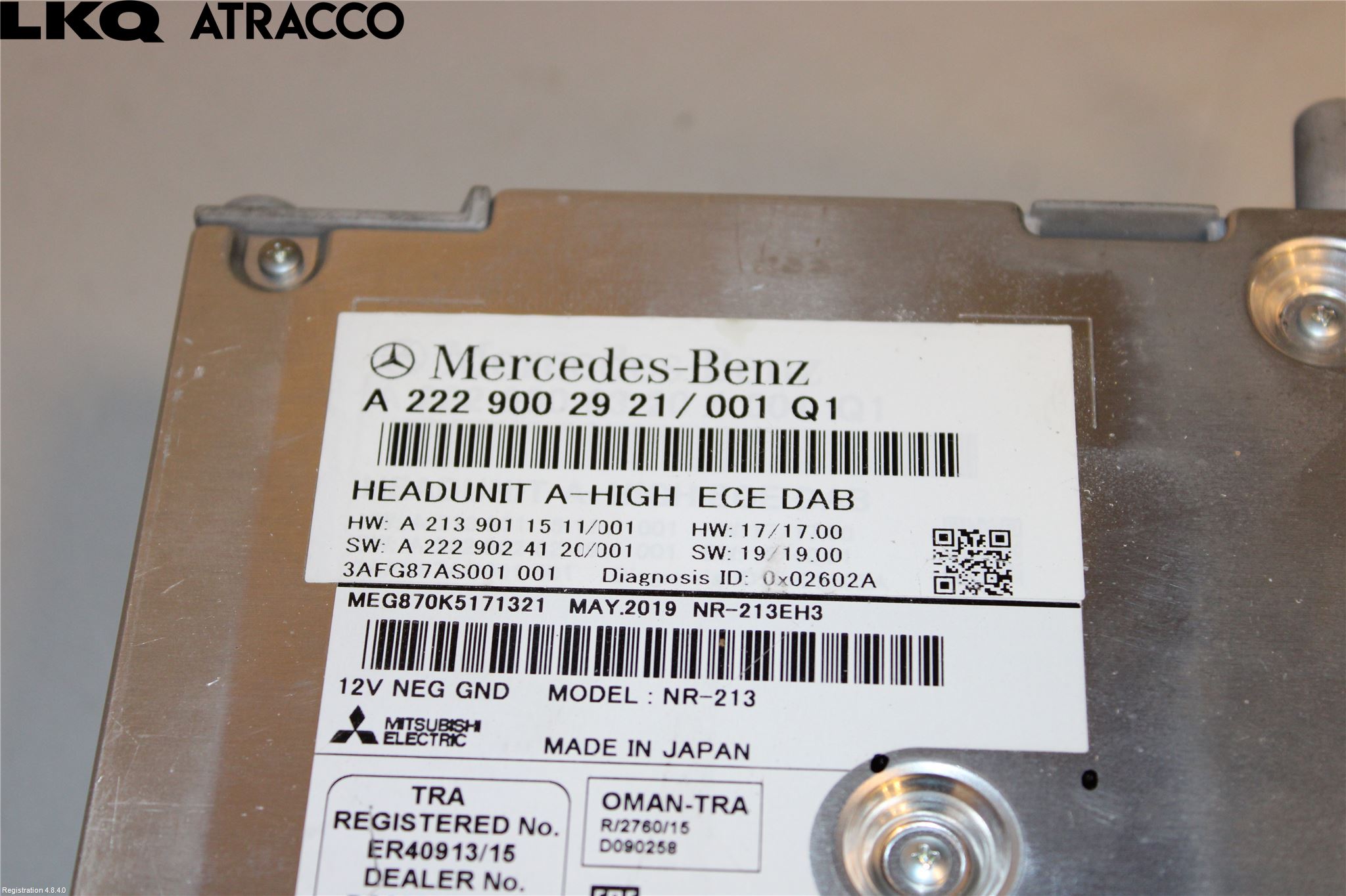 Mercedes-Benz MB C-KLASS (W205) 14-21 Radio