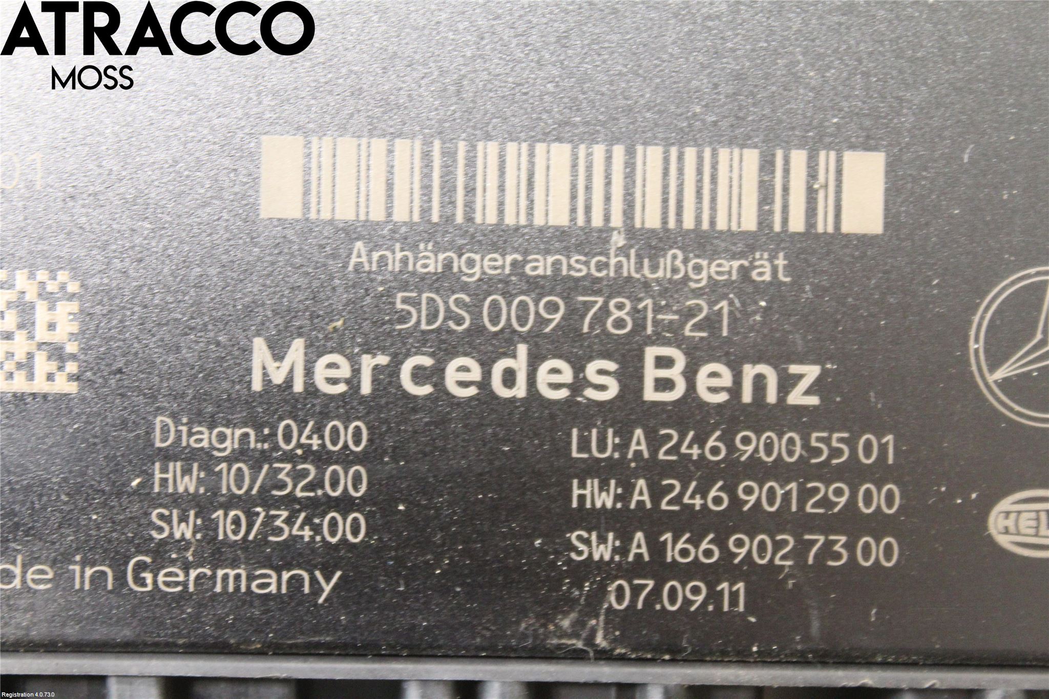 Mercedes-Benz MB B-KLASS (W246/W242) 12-19 Styrenhet Dragkrok